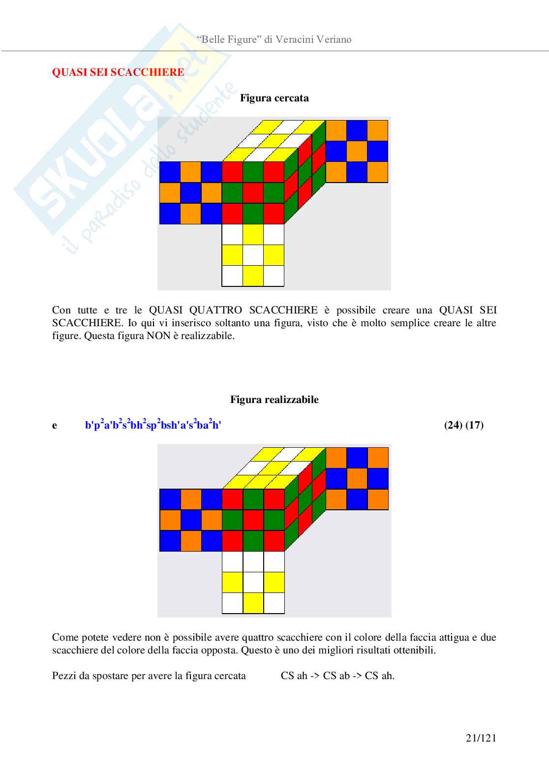 Belle figure con il cubo di Rubik Pag. 21