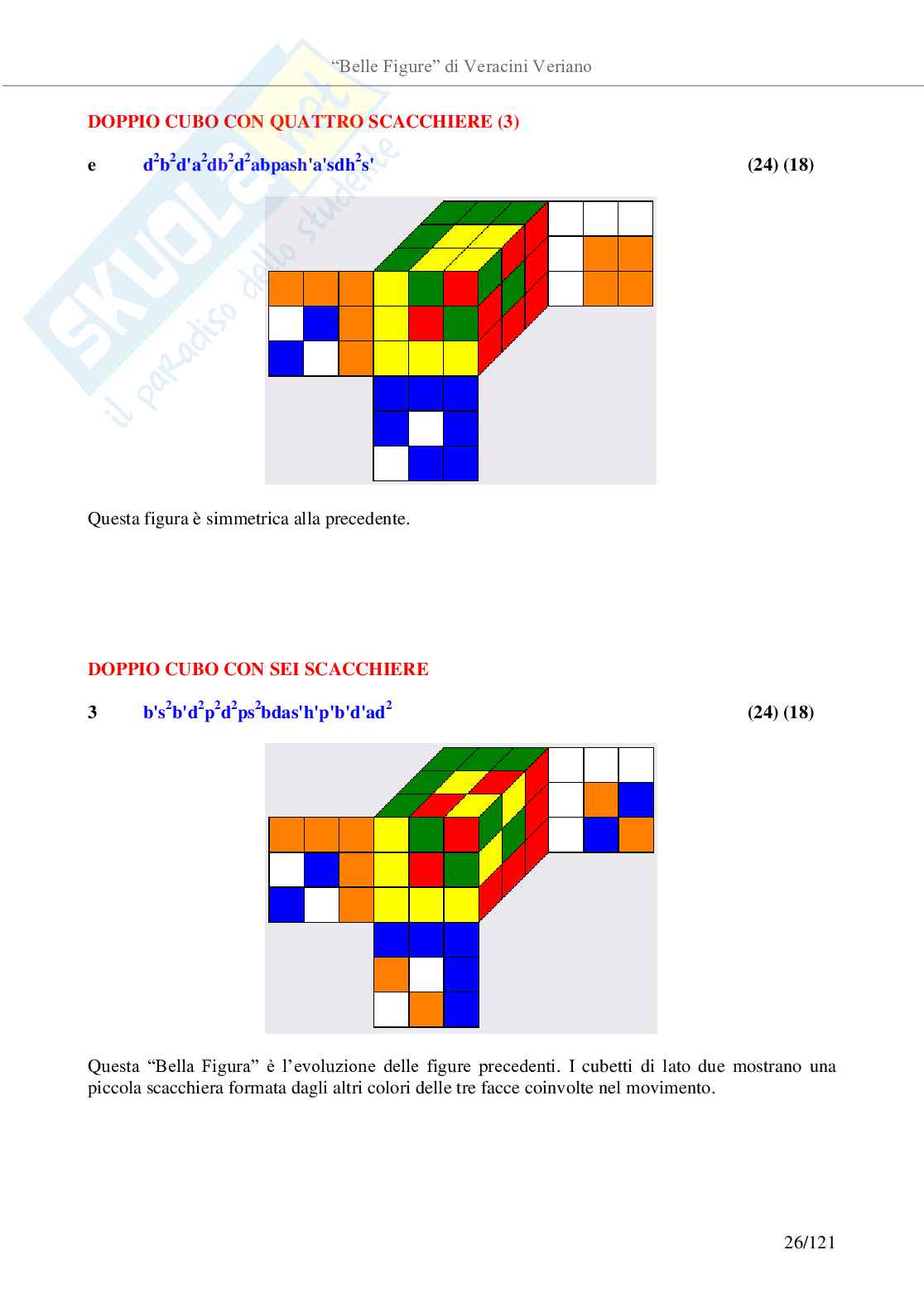 Belle figure con il cubo di Rubik Pag. 26