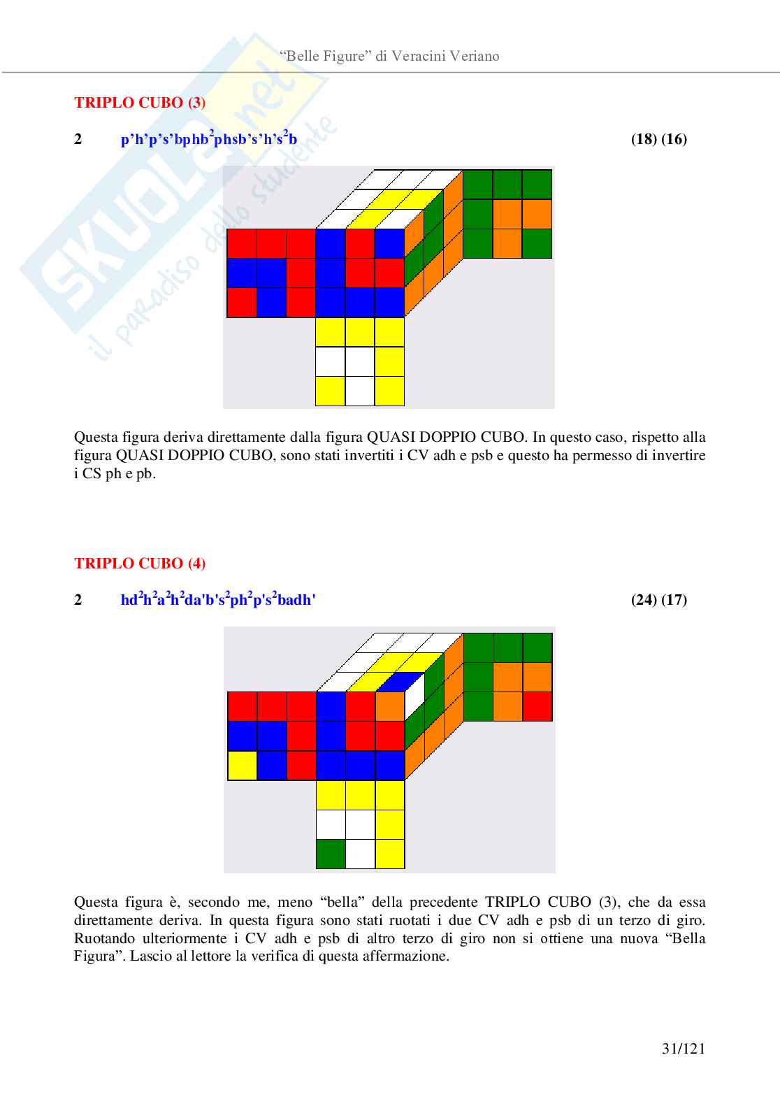 Belle figure con il cubo di Rubik Pag. 31