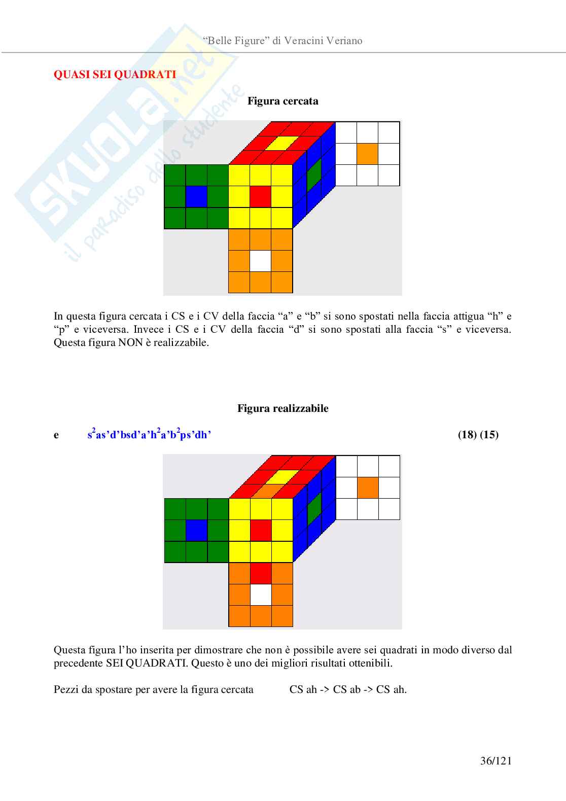 Belle figure con il cubo di Rubik Pag. 36