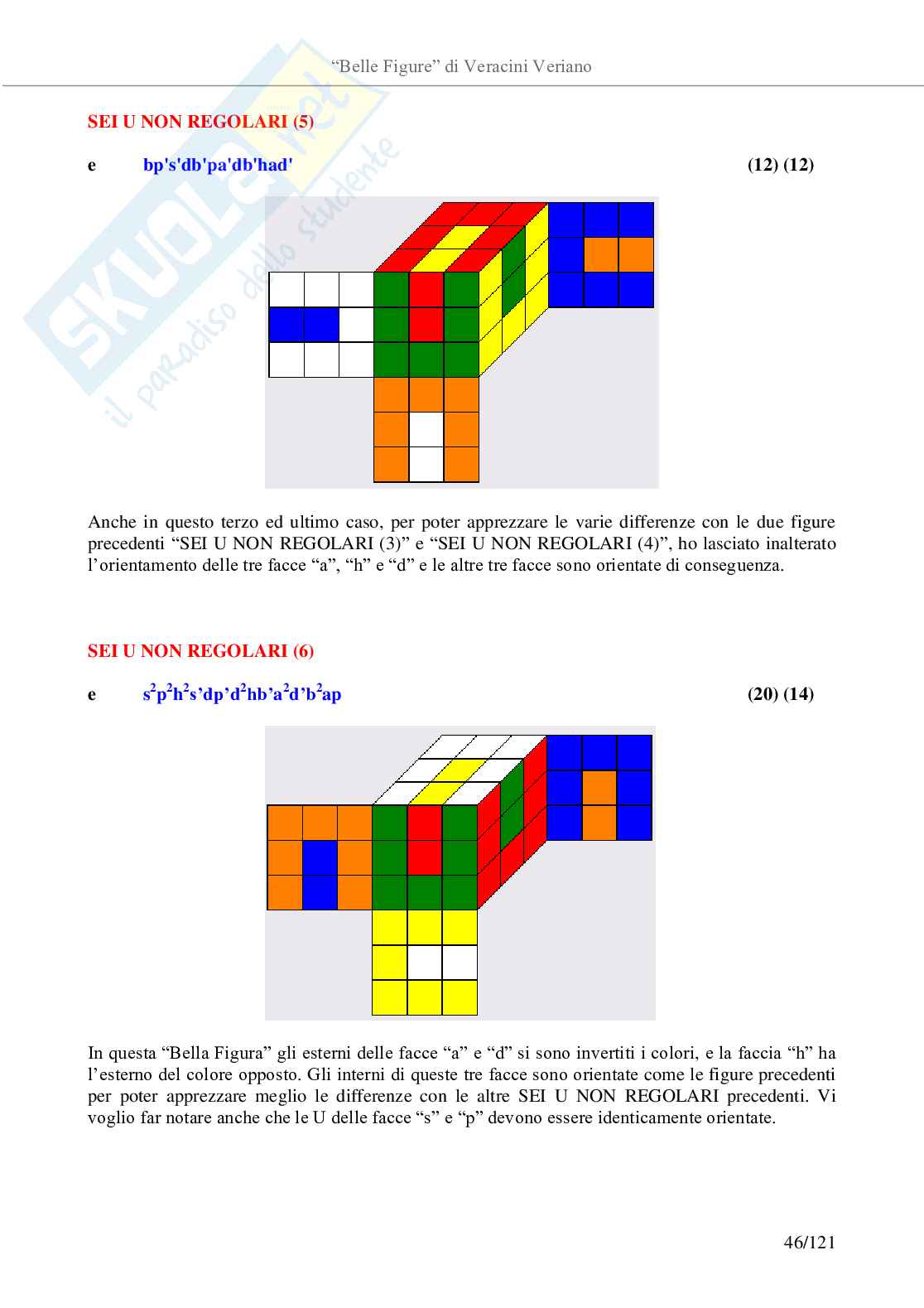 Belle figure con il cubo di Rubik Pag. 46