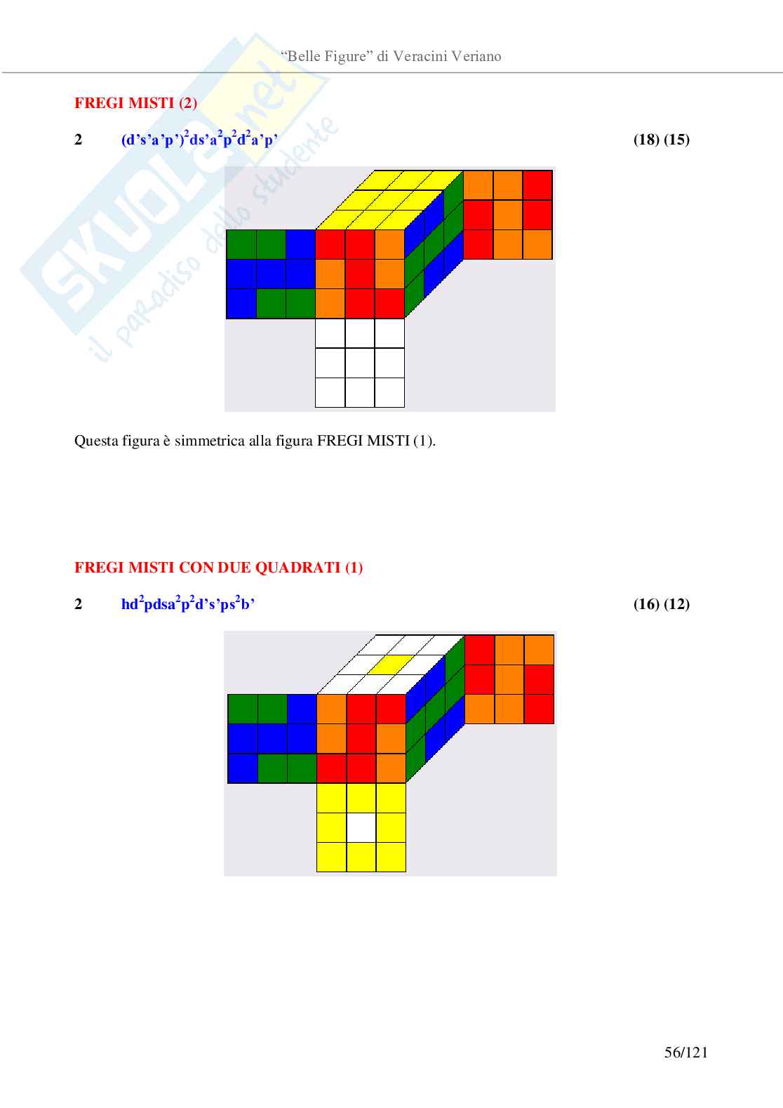 Belle figure con il cubo di Rubik Pag. 56