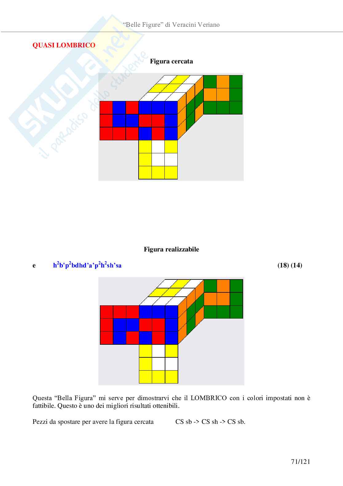 Belle figure con il cubo di Rubik Pag. 71