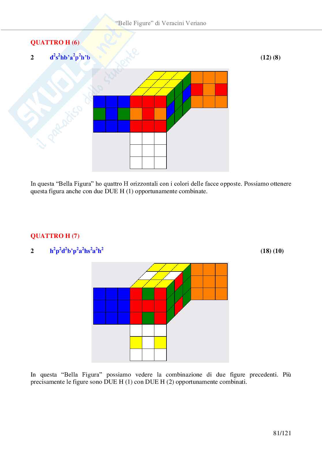 Belle figure con il cubo di Rubik Pag. 81