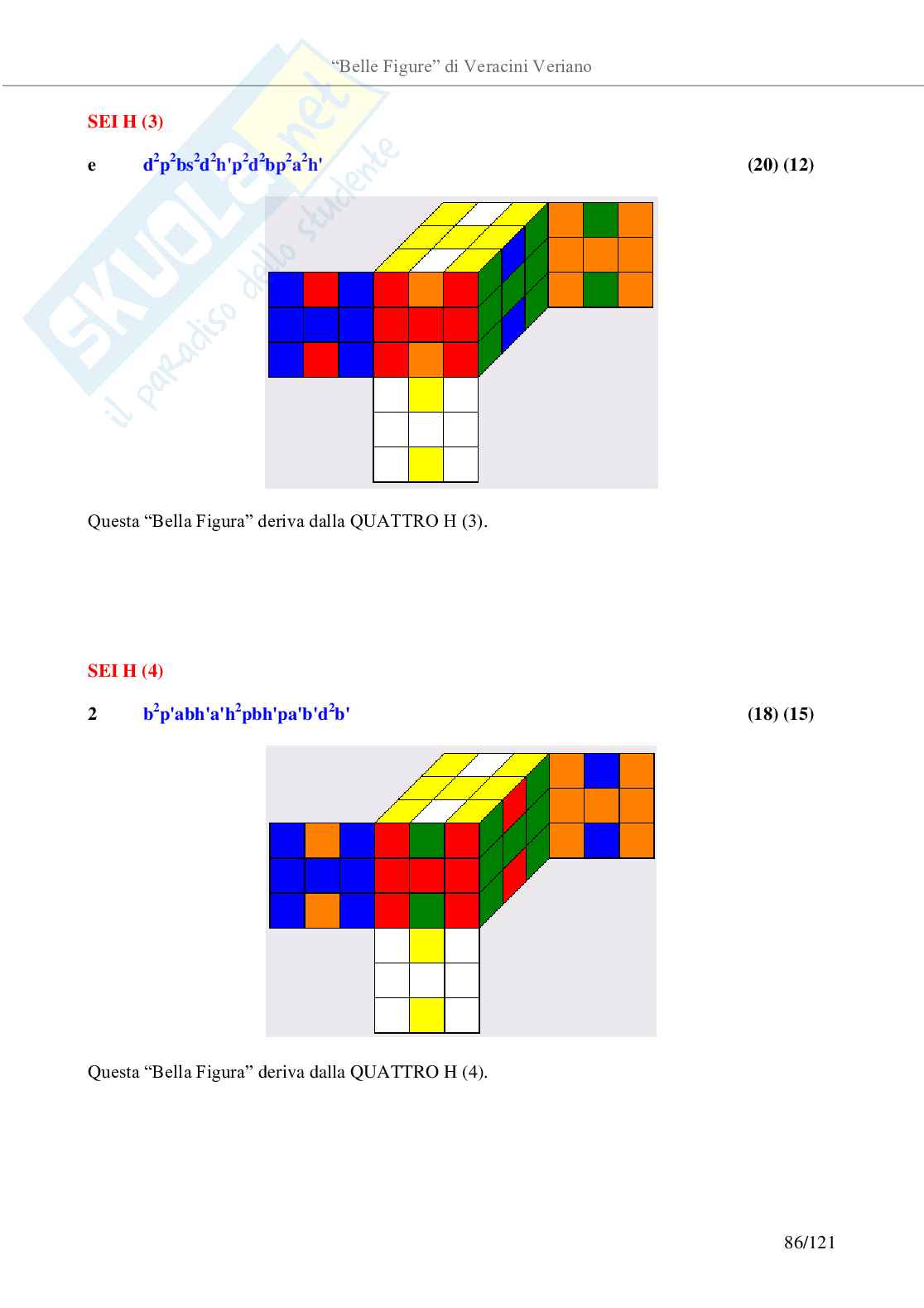 Belle figure con il cubo di Rubik Pag. 86