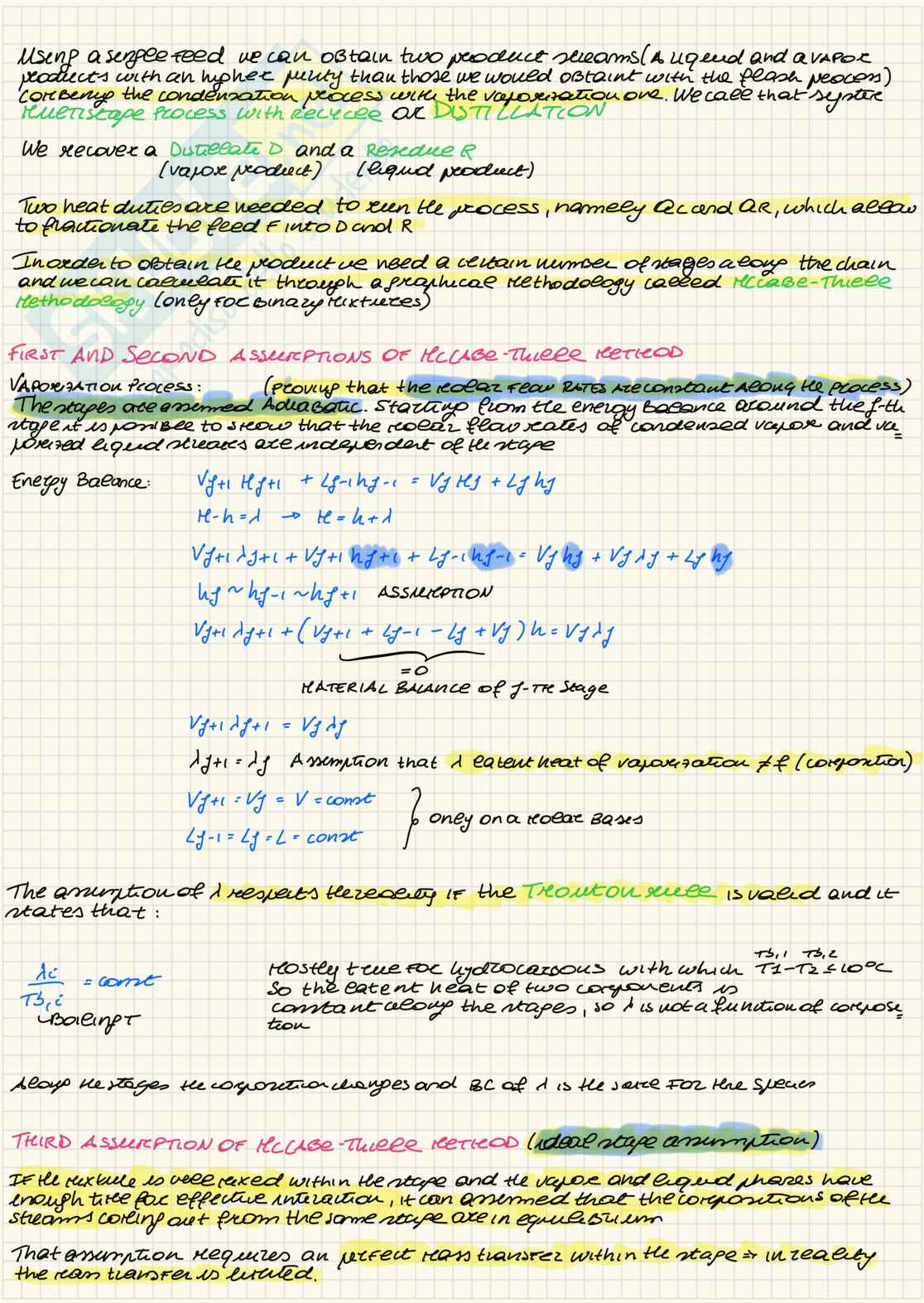 Multistage thermal separation Pag. 2