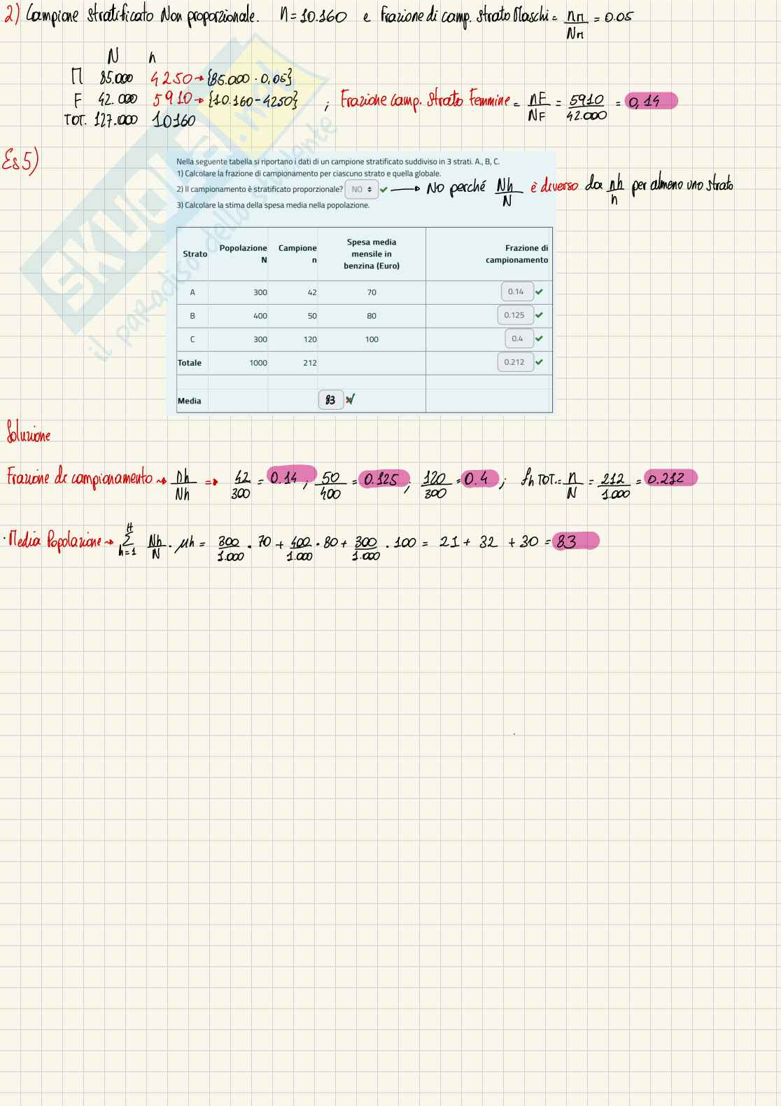 Esercitazioni quiz 1 Statistica economica Pag. 6