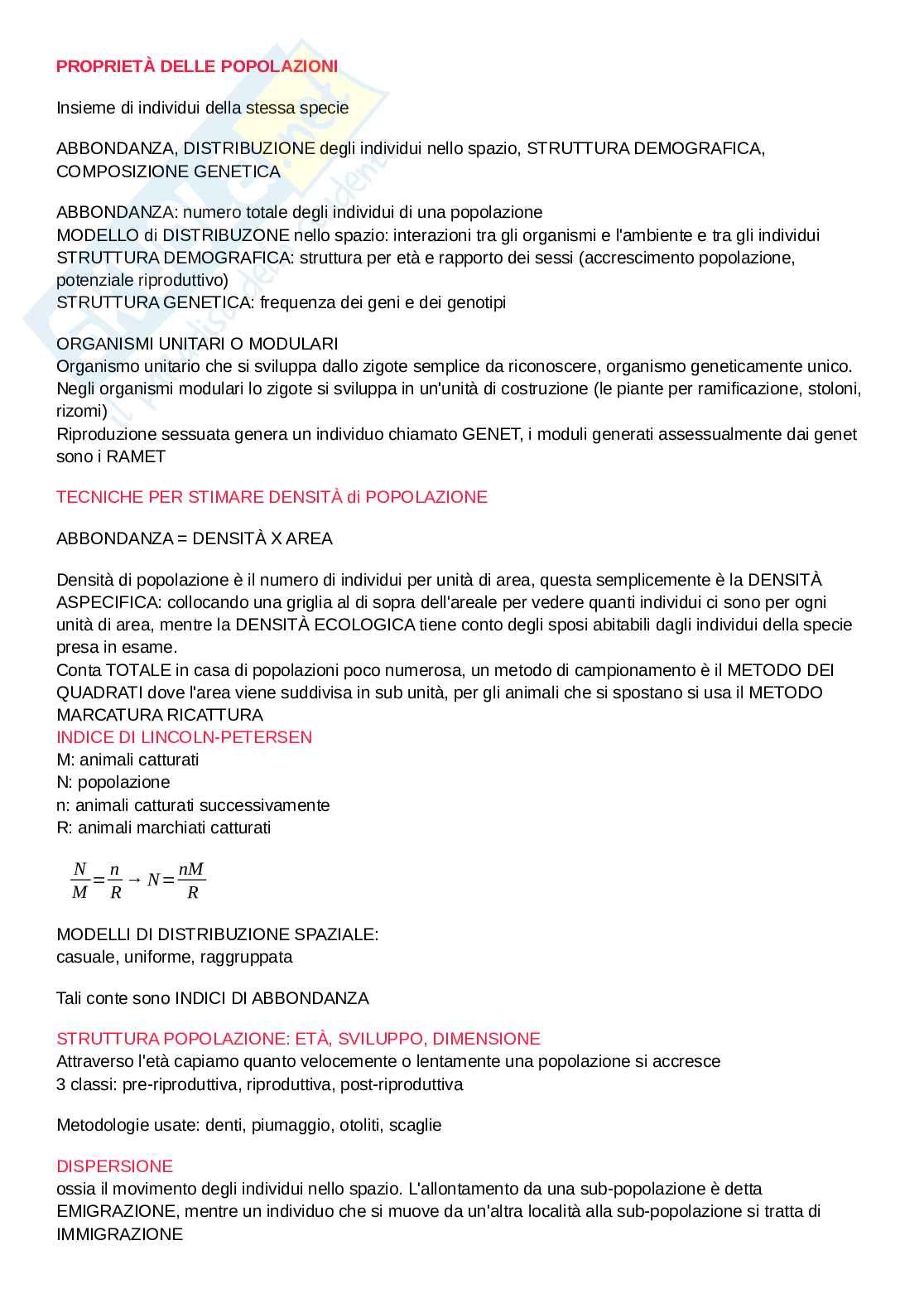 Riassunto esame Ecologia, Prof. Amicucci Antonella, libro consigliato Elementi di ecologia, Smith, R.L. Smith Pag. 1