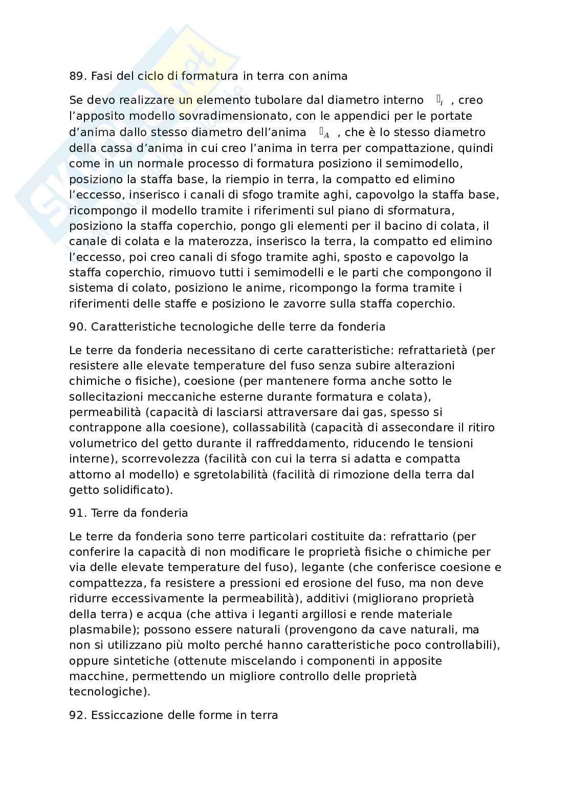 Risposte d'esame Tecnologia meccanica  Pag. 31