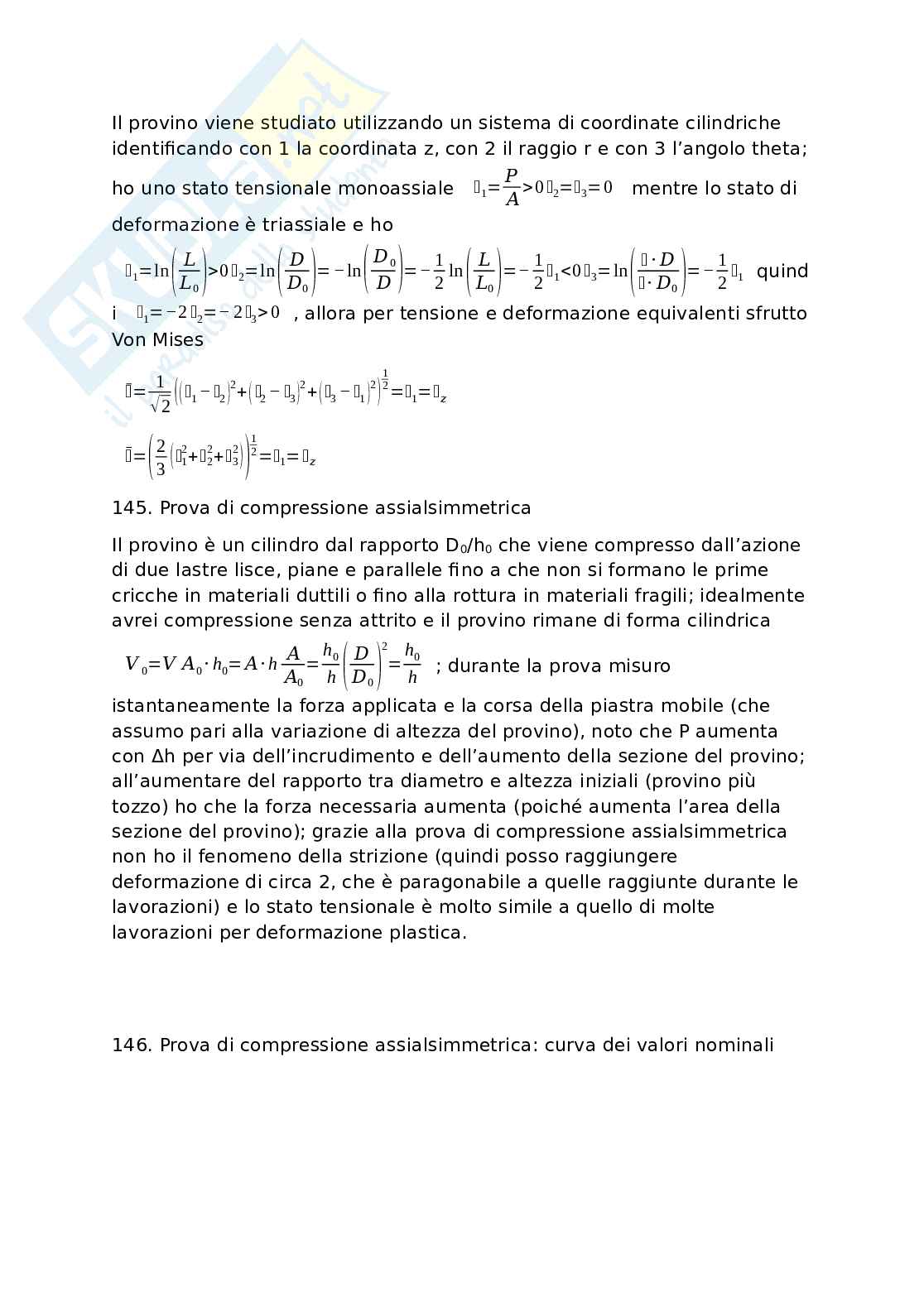 Risposte d'esame Tecnologia meccanica  Pag. 46