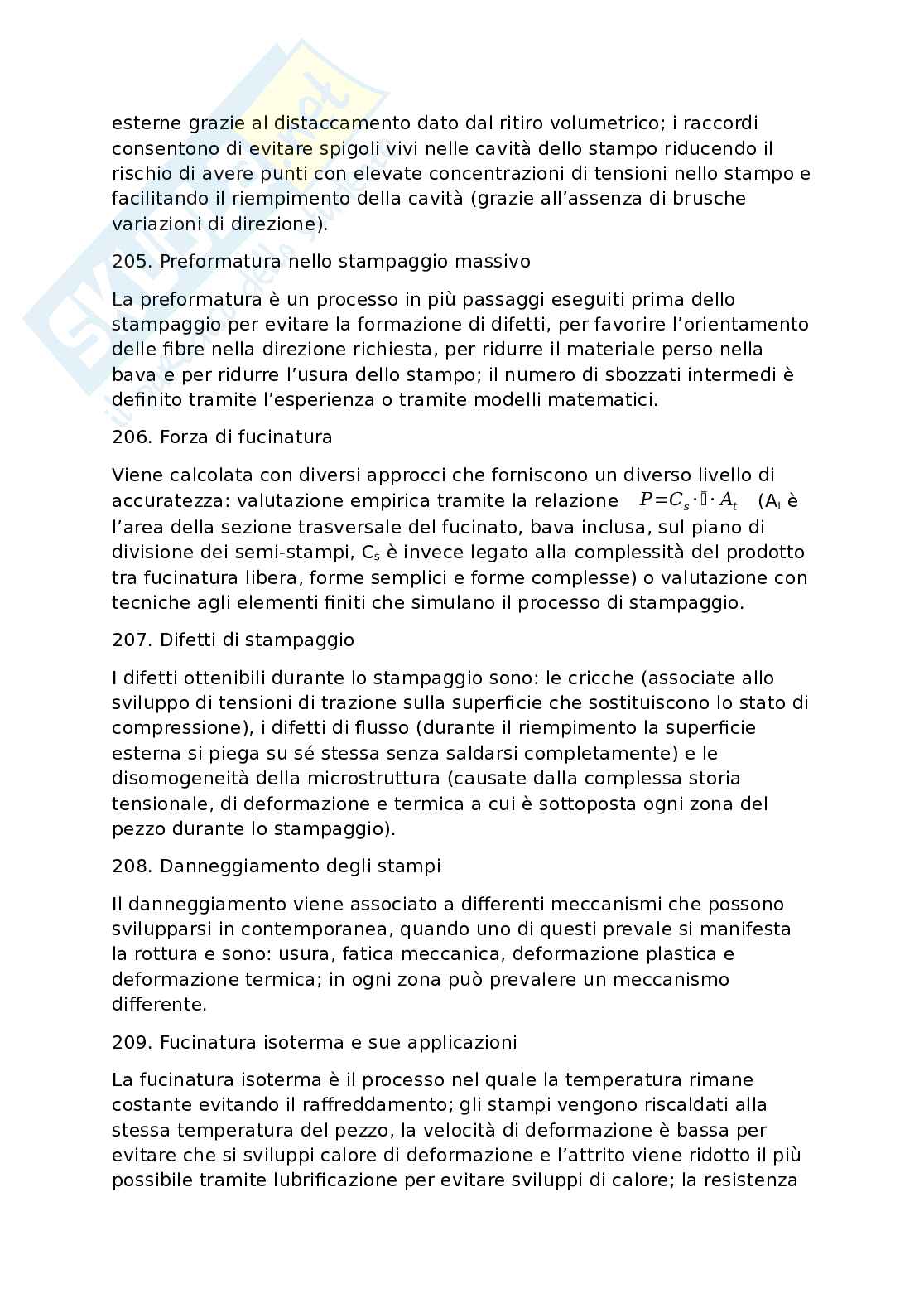 Risposte d'esame Tecnologia meccanica  Pag. 66