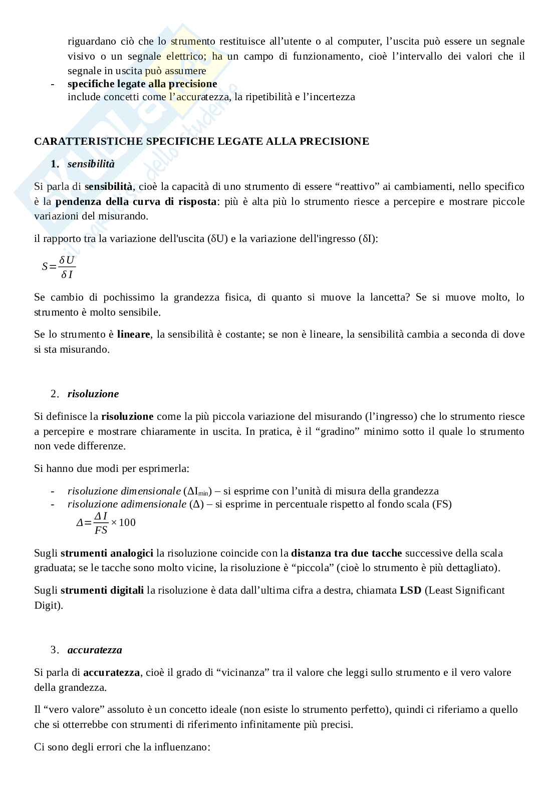 Appunti Misure elettriche ed elettroniche Pag. 16