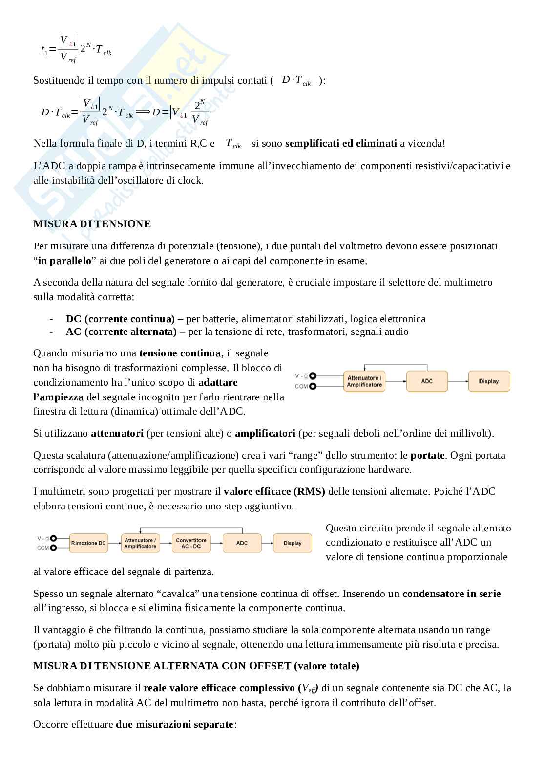 Appunti Misure elettriche ed elettroniche Pag. 41