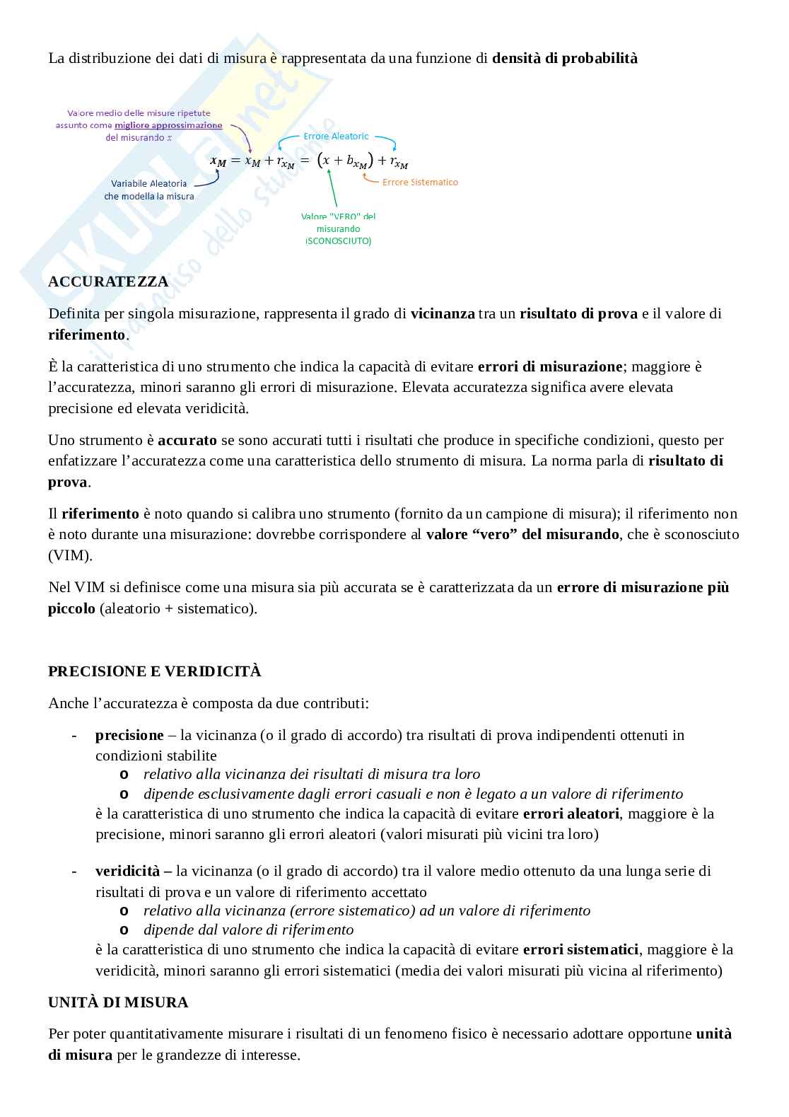 Appunti Misure elettriche ed elettroniche Pag. 6