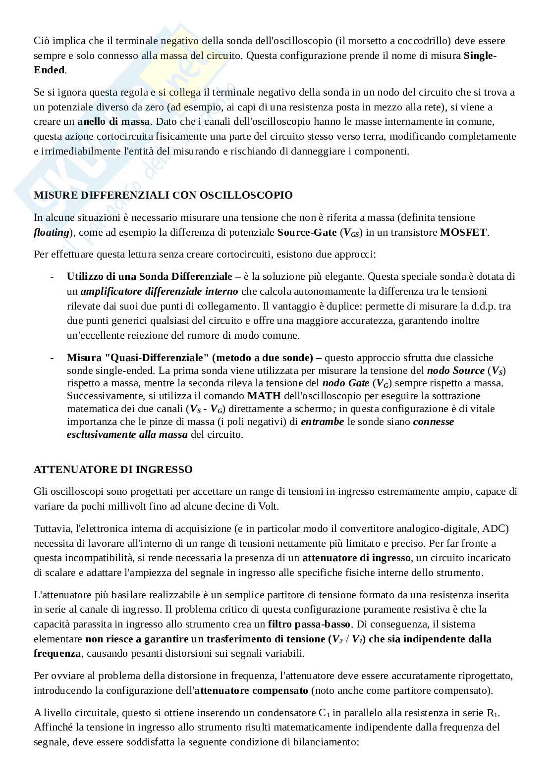 Appunti Misure elettriche ed elettroniche Pag. 71