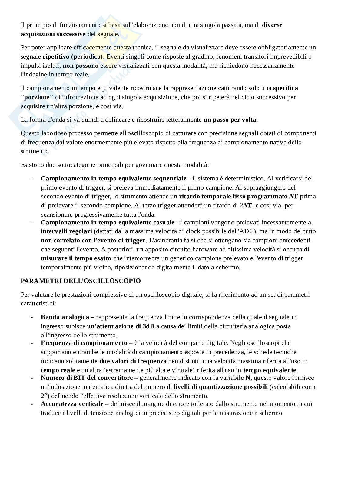 Appunti Misure elettriche ed elettroniche Pag. 76