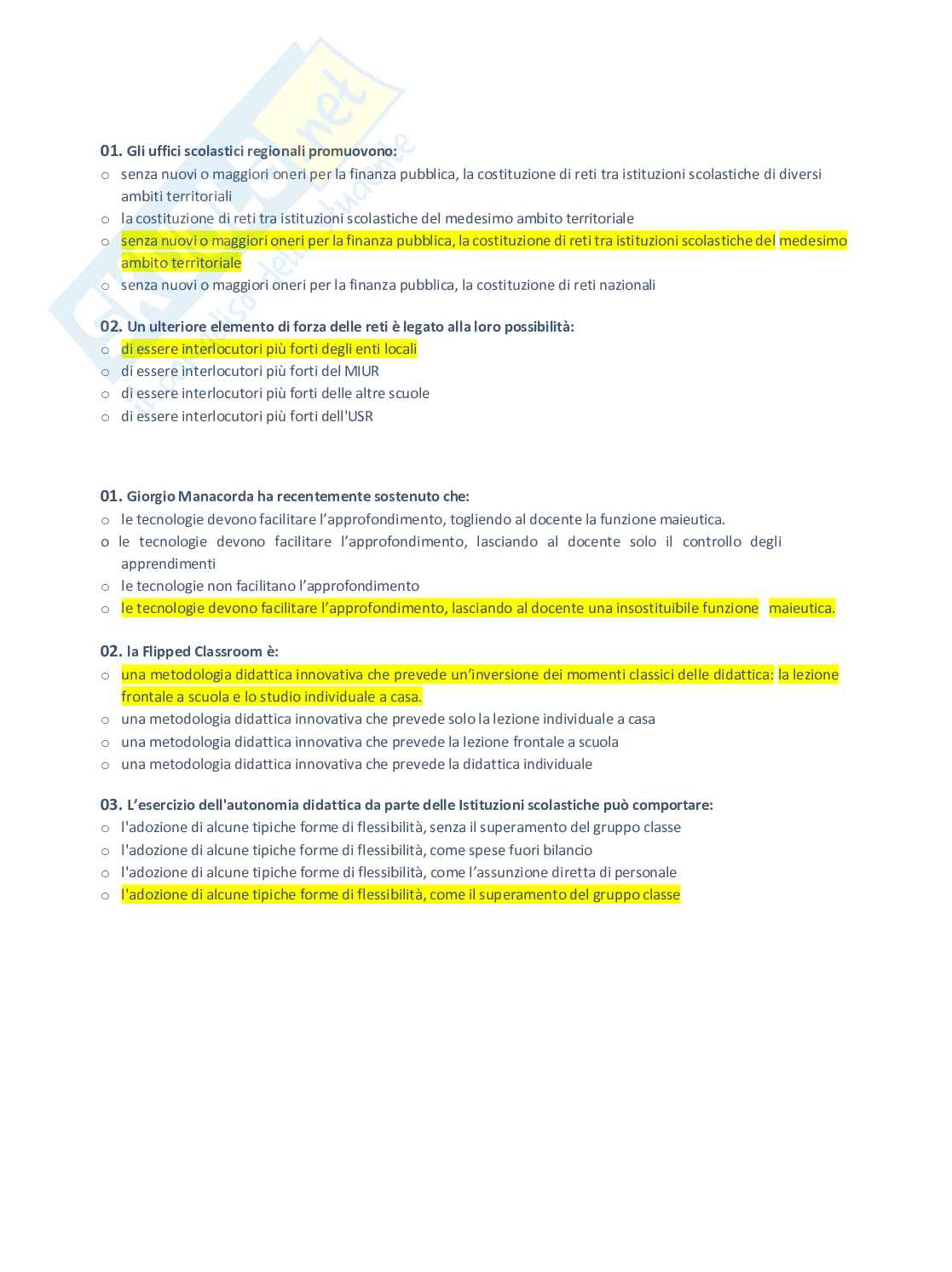 Principi legislazione e management scolastico (C) Pag. 11