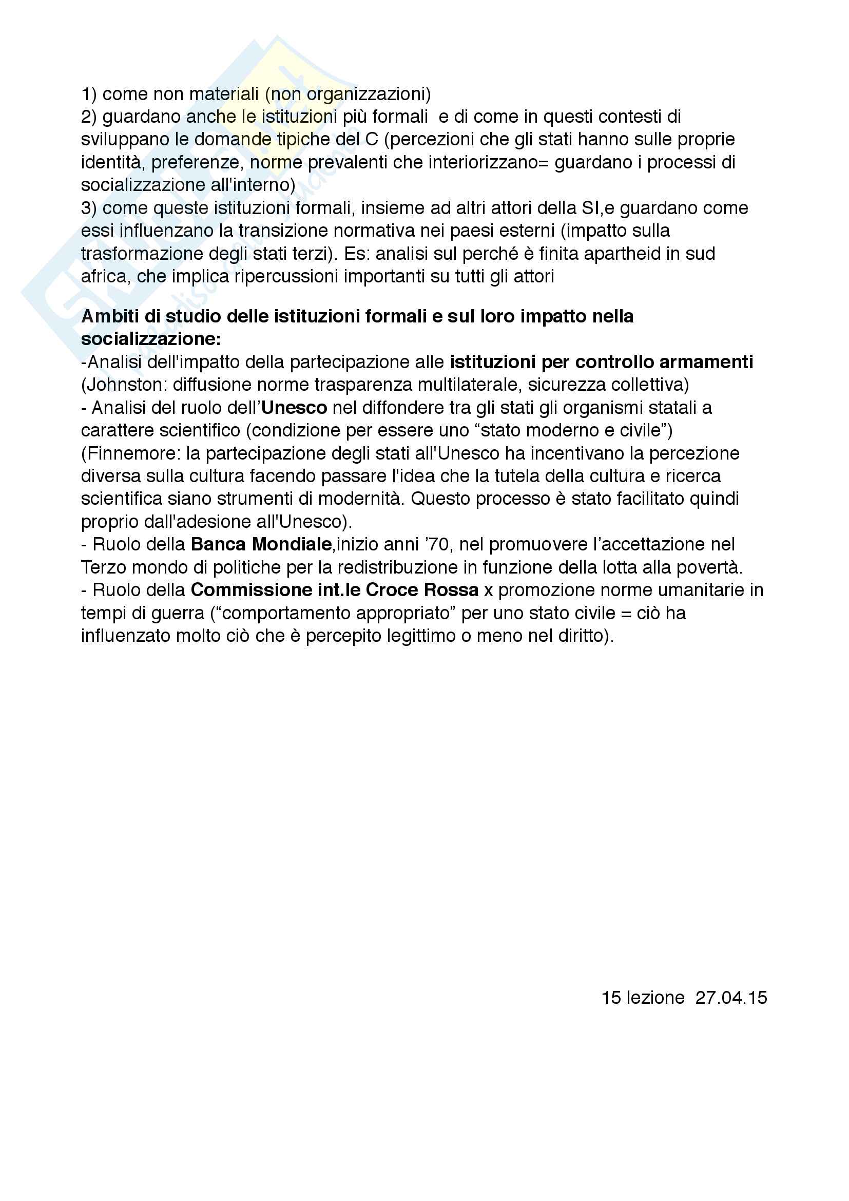 Relazioni internazionali Pag. 96