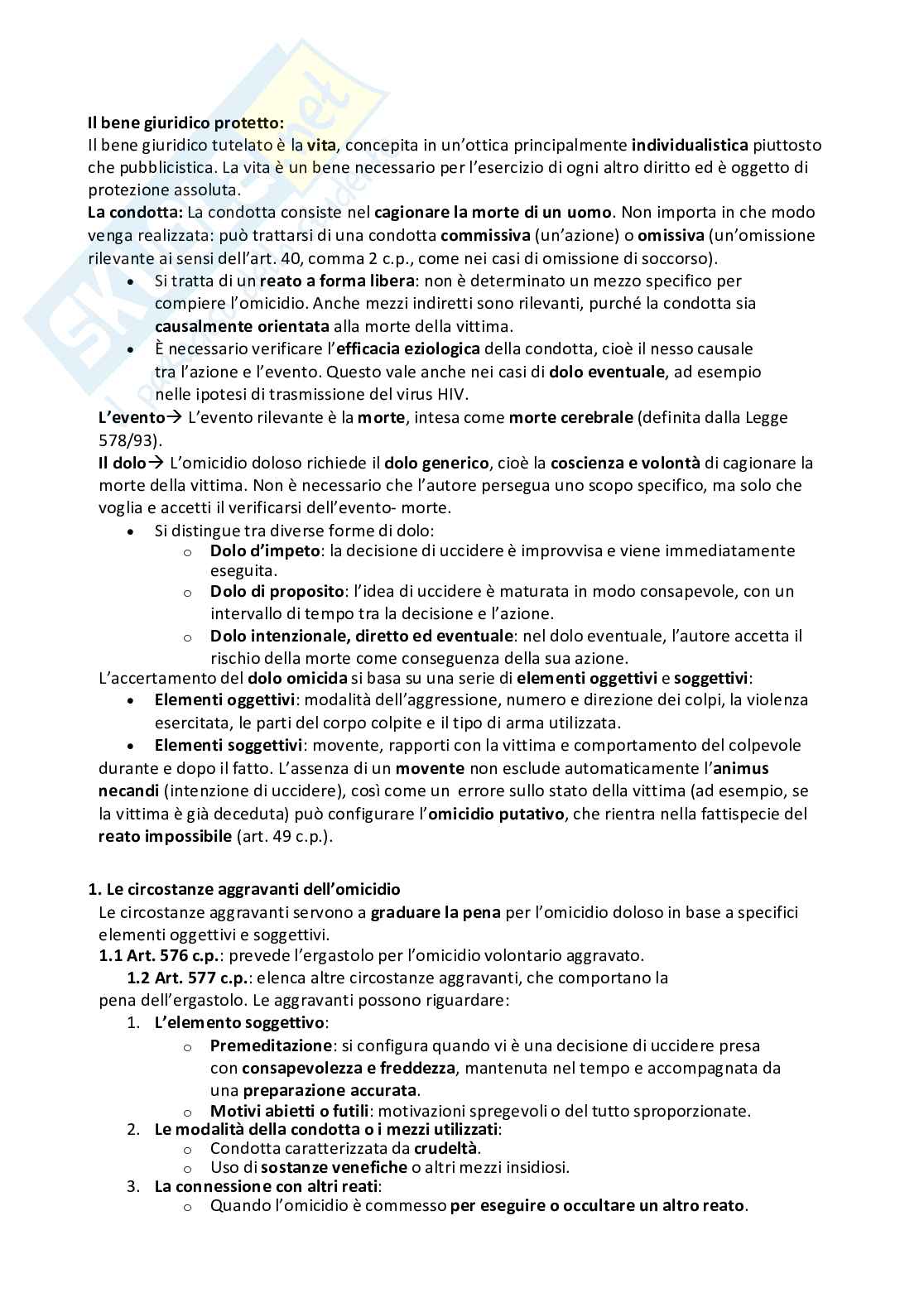 Riassunto esame Diritto penale avanzato, Prof. Fornasari Gabriele, libro consigliato Diritto penale. Percorsi di parte speciale, Canestrari, Curi, Fondaroli, Manes, Mantovani, Nisco, Tordini Cagli Pag. 6