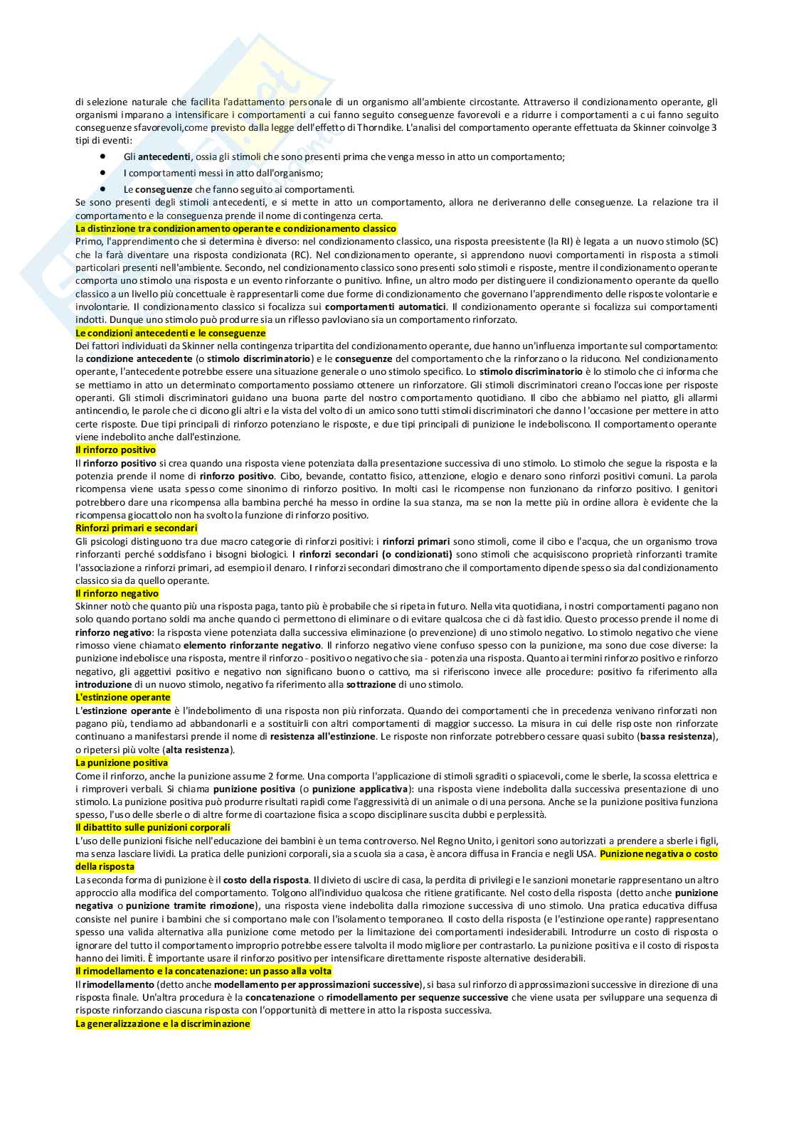 Riassunto esame Psicologia generale , Prof. Pirrone Concetta, libro consigliato Psicologia generale: capire la mente osservando il comportamento , Hilton, Bremner, Vliek, Sutherland, Passer, Smith Pag. 31