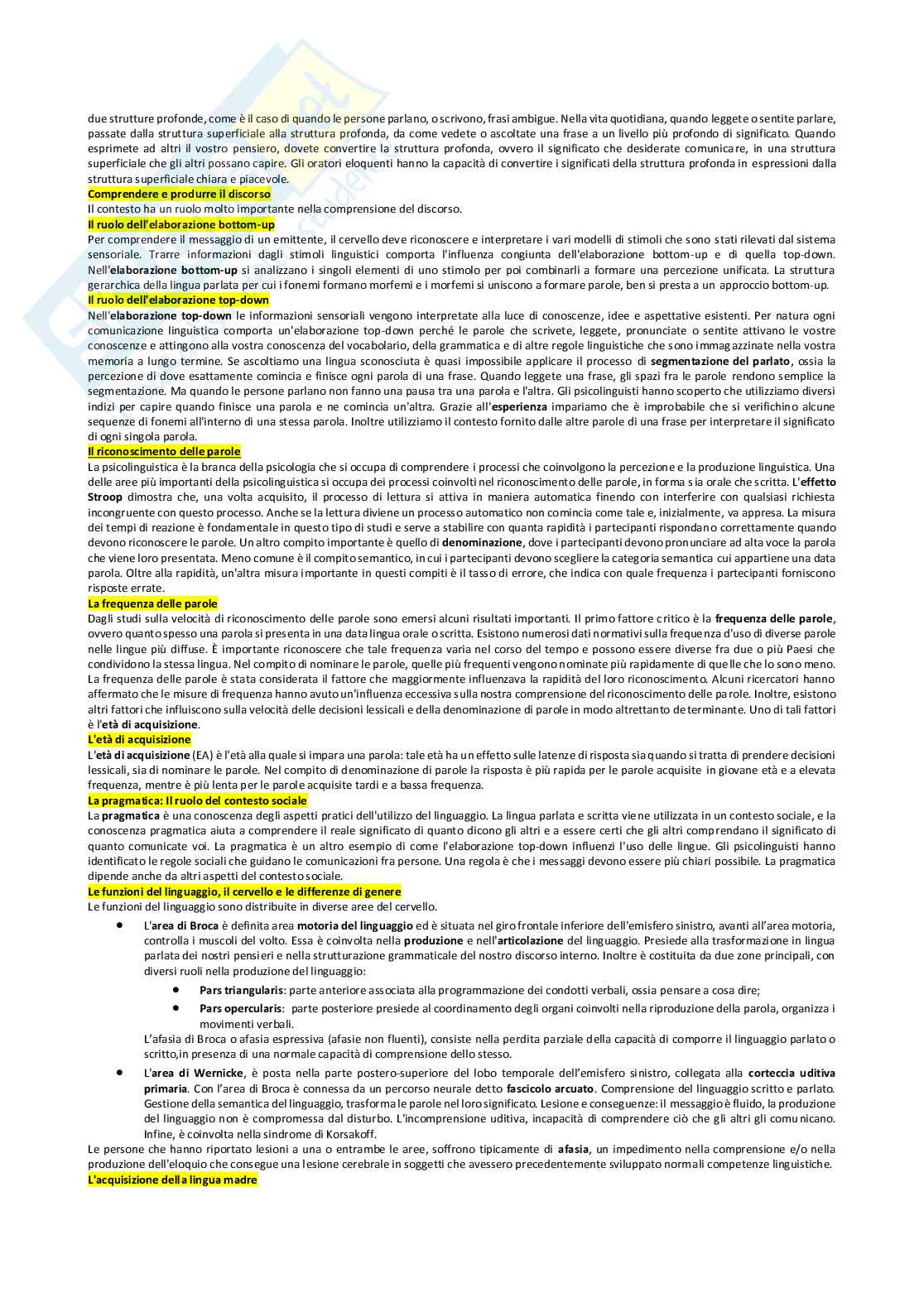 Riassunto esame Psicologia generale , Prof. Pirrone Concetta, libro consigliato Psicologia generale: capire la mente osservando il comportamento , Hilton, Bremner, Vliek, Sutherland, Passer, Smith Pag. 41