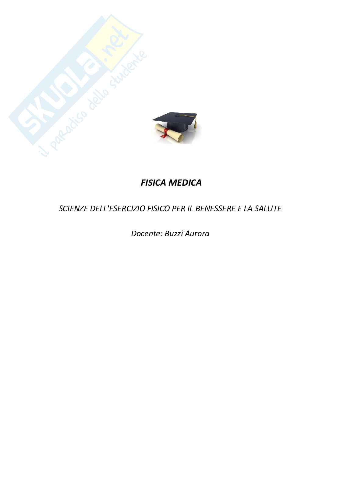Paniere nuovo di Fisica medica Pag. 1