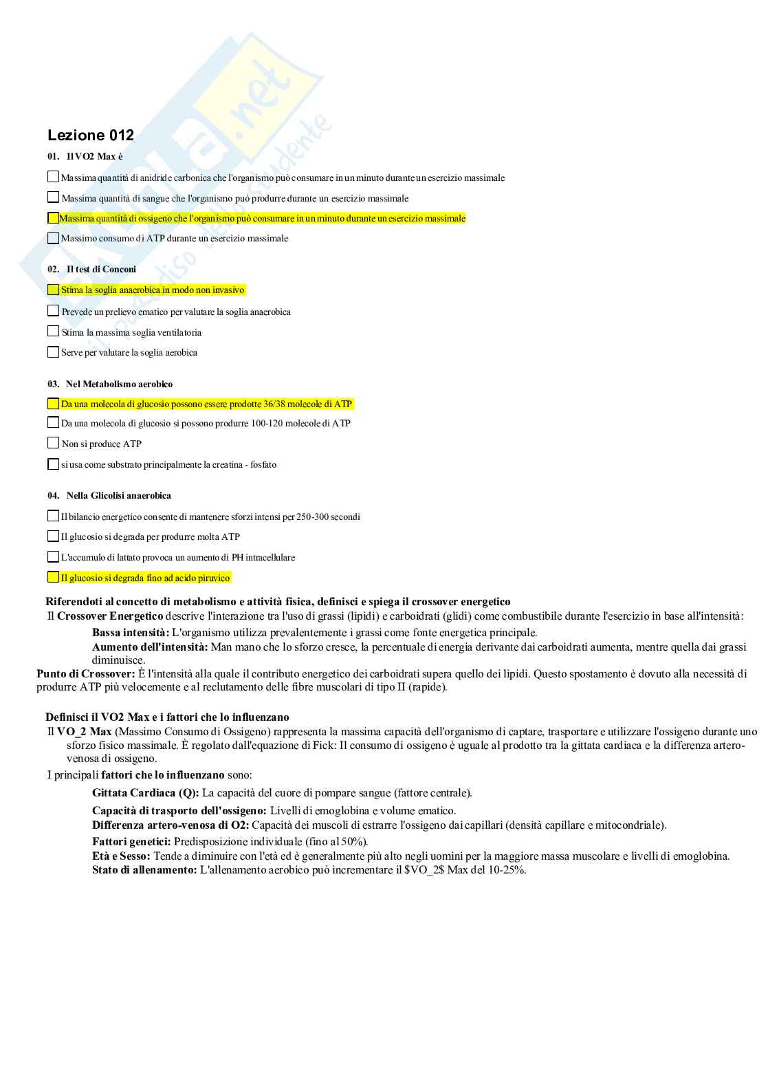 Paniere chiuse e aperte Medicina dello sport Pag. 11