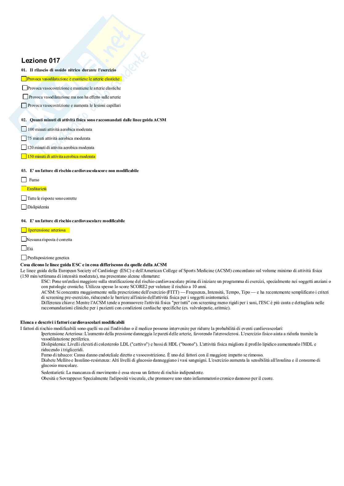 Paniere chiuse e aperte Medicina dello sport Pag. 16