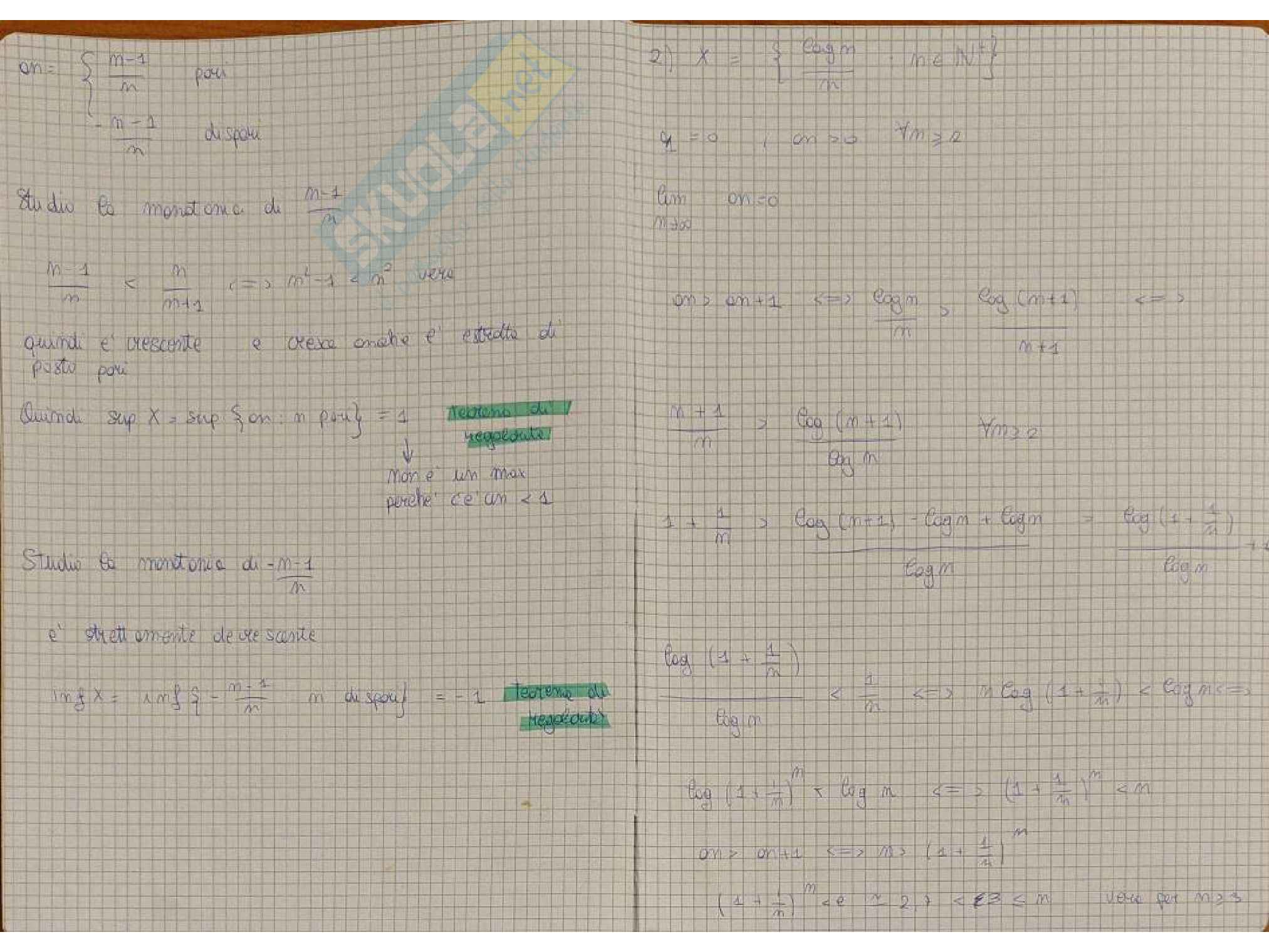 Appunti Analisi matematica 1 - parte 2  Pag. 1