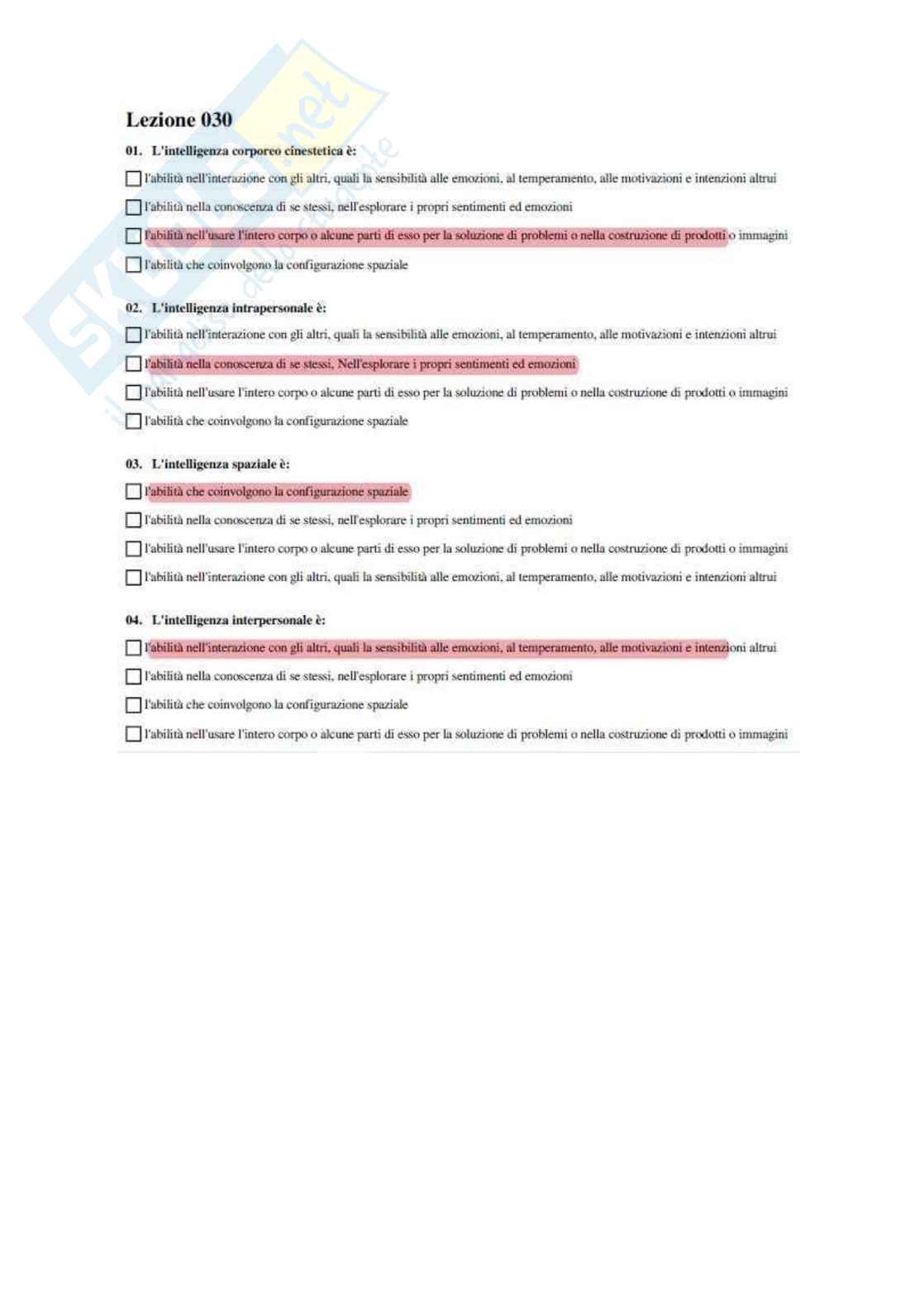 Psicologia generale Pag. 41