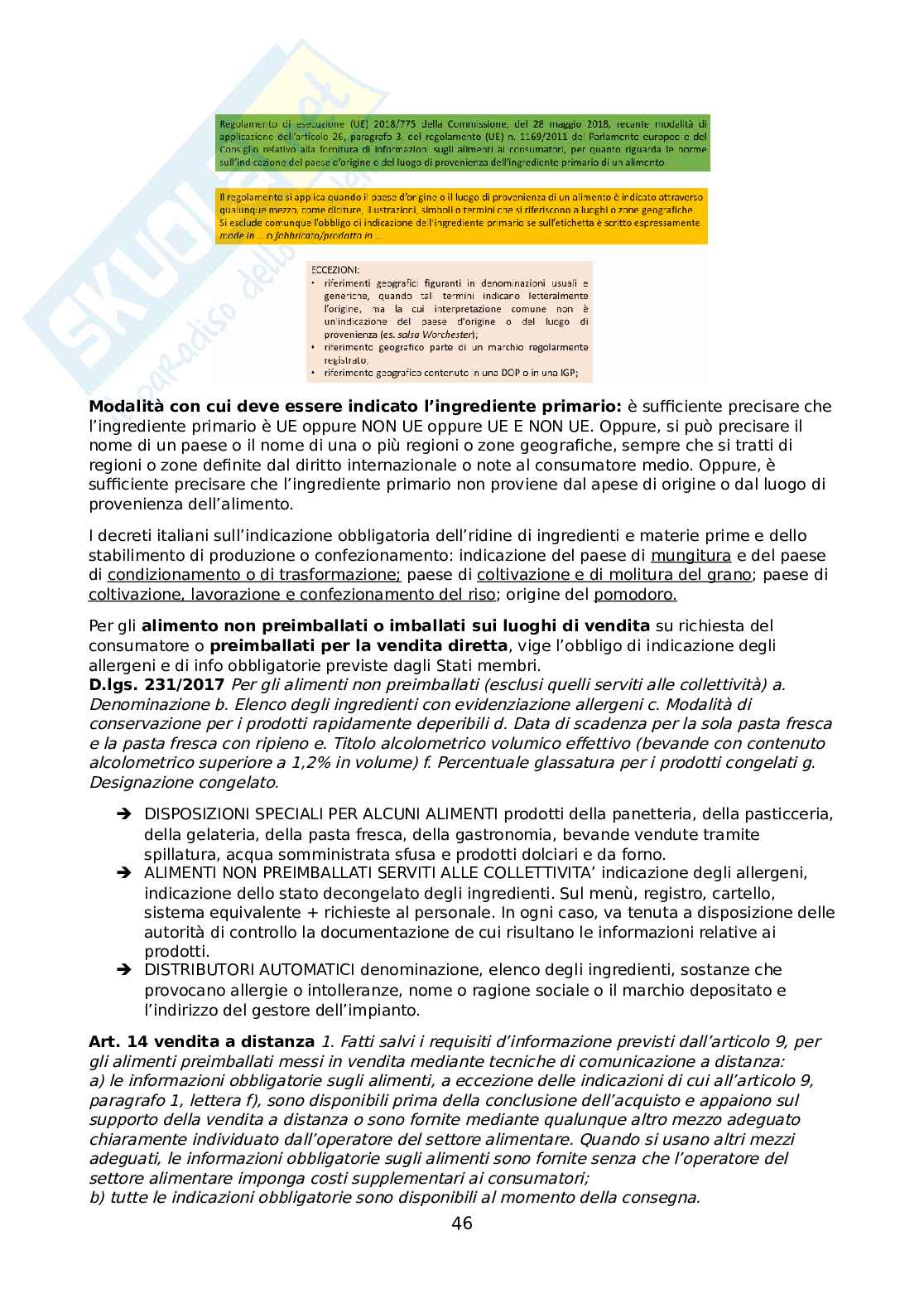 Appunti di Diritto agro-alimentare Pag. 46
