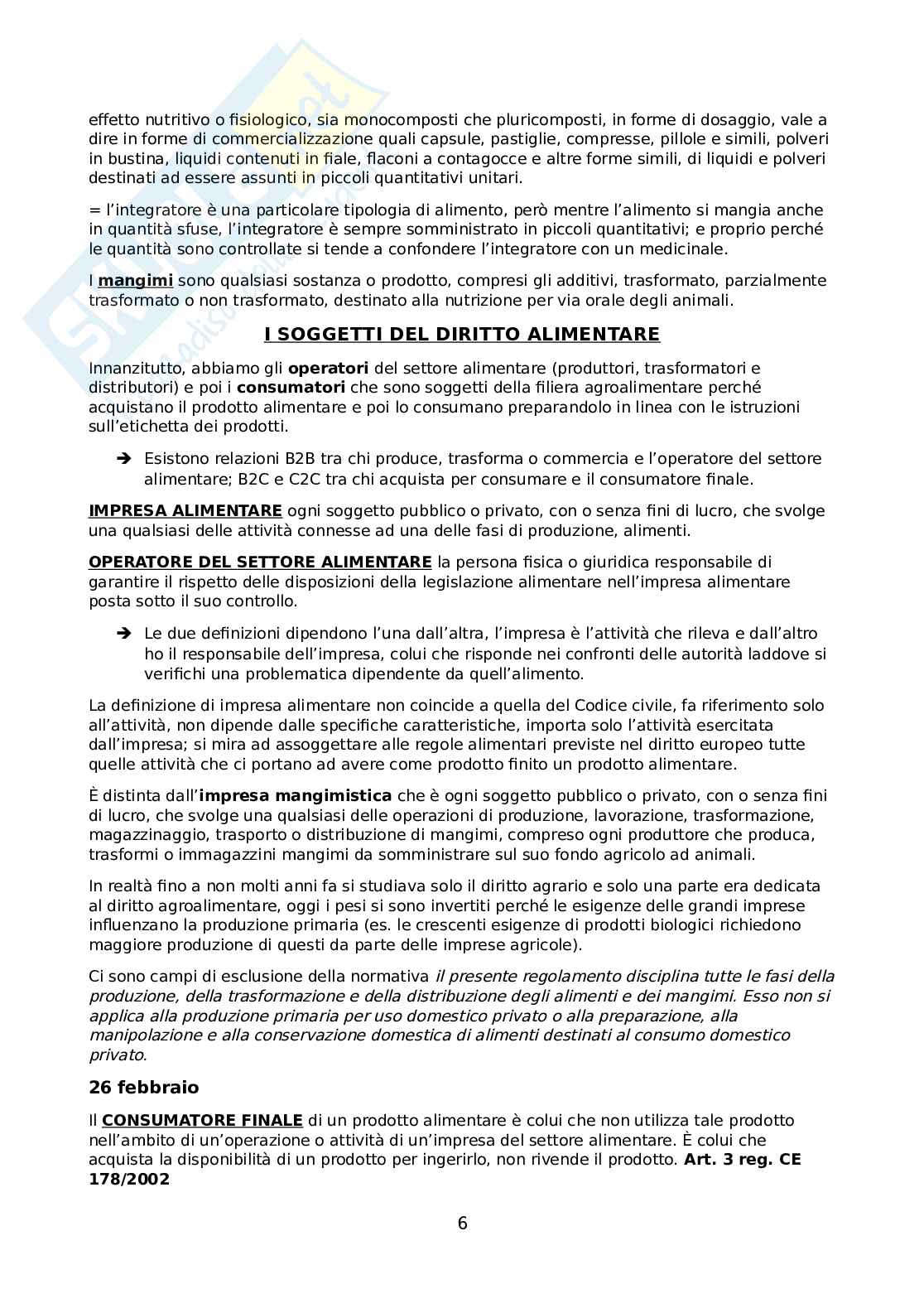 Appunti di Diritto agro-alimentare Pag. 6