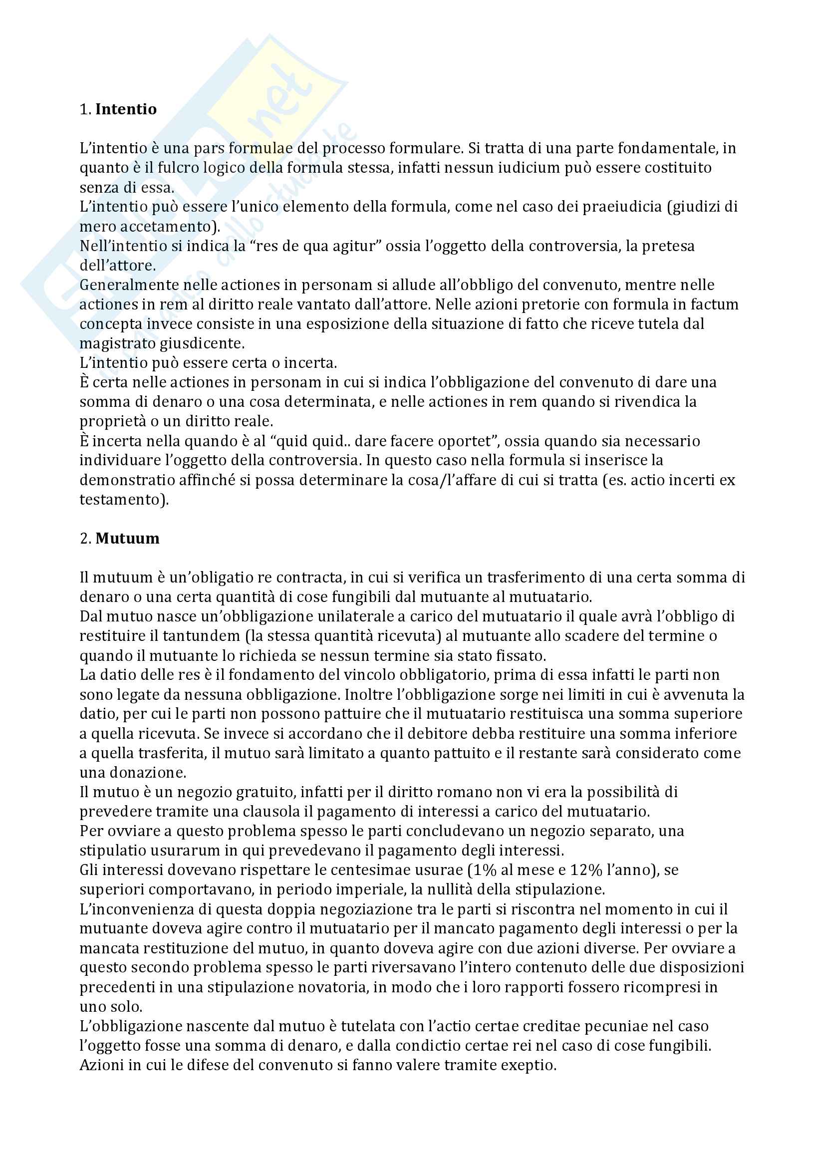 Domande esame Diritto Romano (Miglietta - trento) Pag. 1
