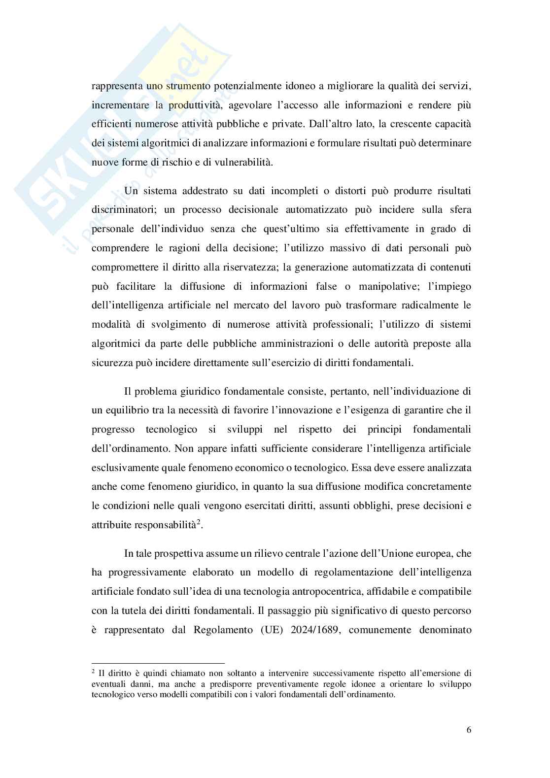 L’intelligenza artificiale nell’ordinamento giuridico dell’unione europea - tesi di laurea Pag. 6