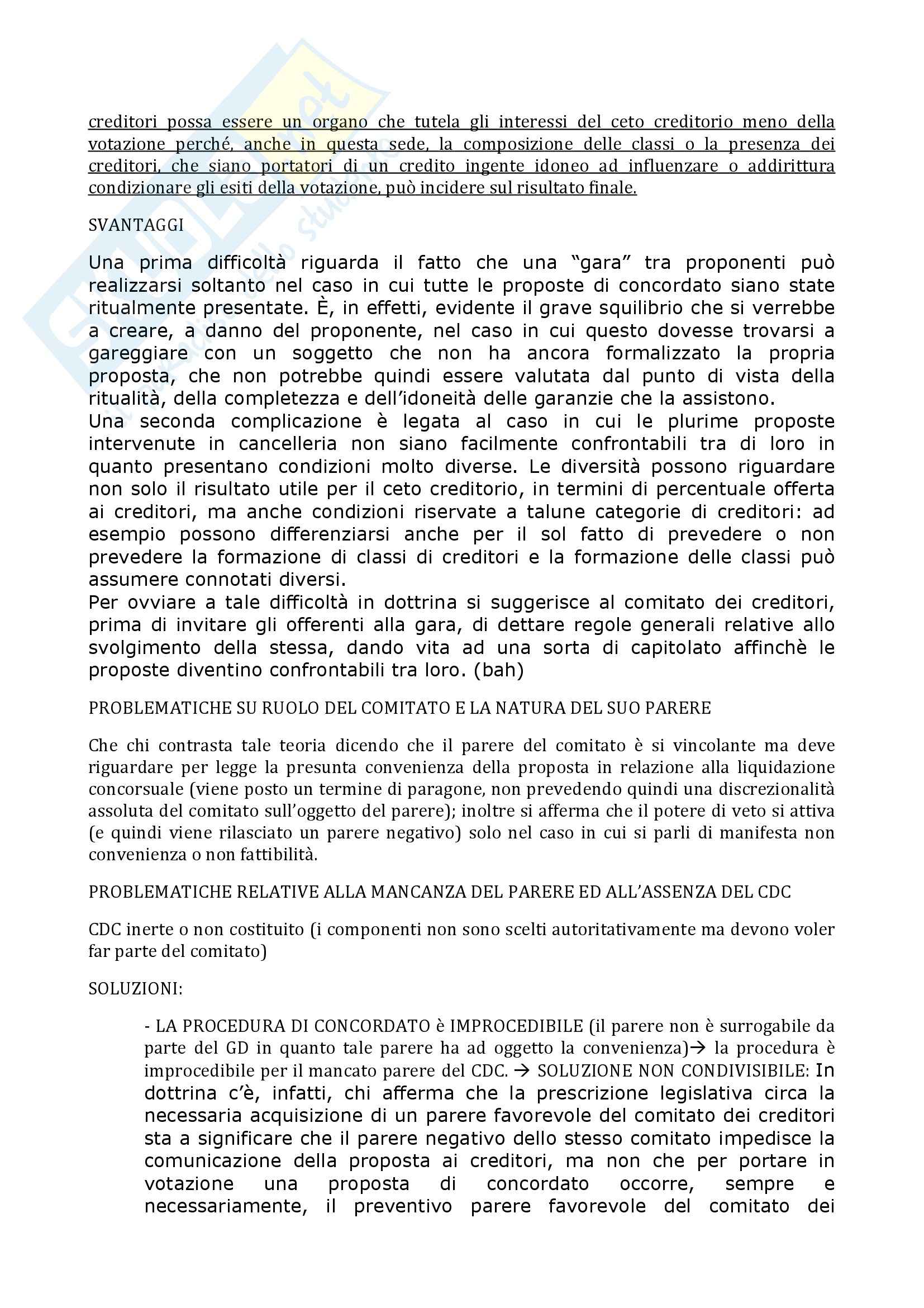 Diritto fallimentare - concordato fallimentare Pag. 11
