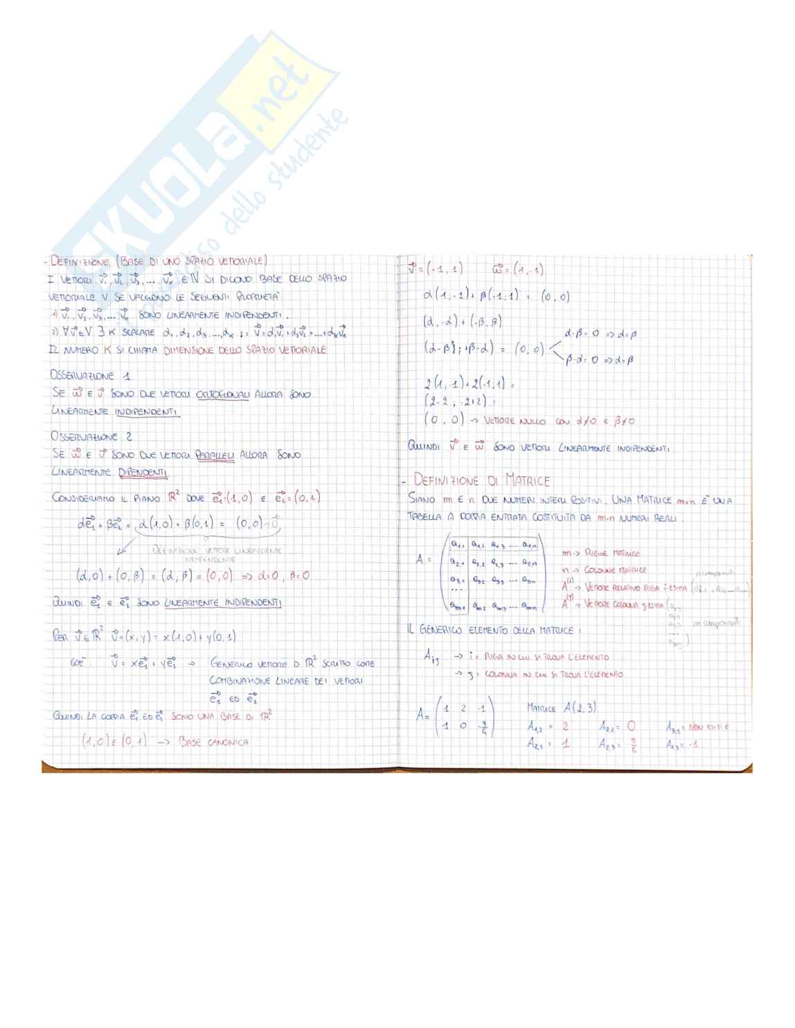 Riassunto esame Matematica 1, Prof. D'onofrio Luigi, libro consigliato Esercitazioni di Matematica Parte II, Marcellini-Sbordone Pag. 36