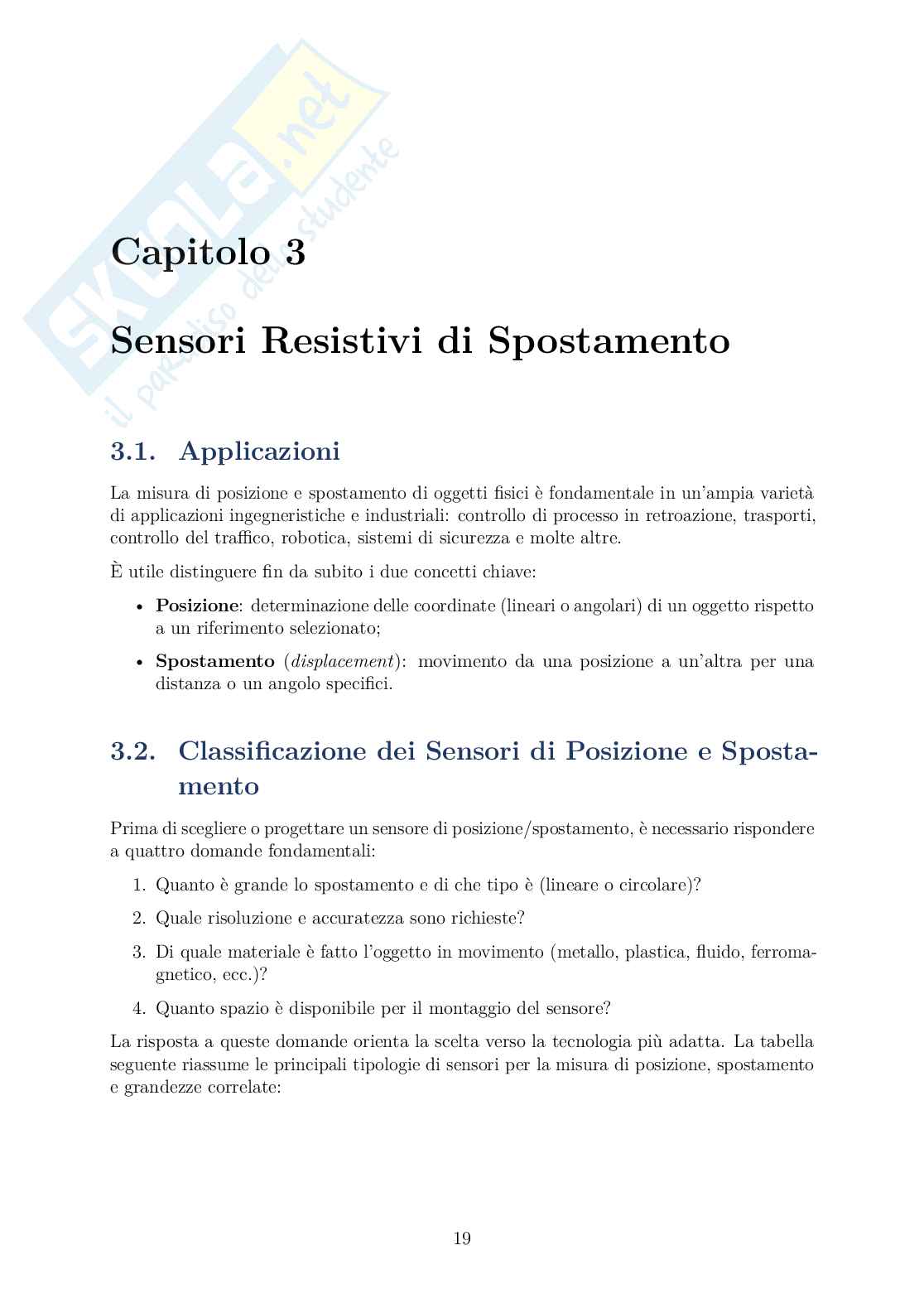 Appunti di Sensori: RTD, Ponte di Wheatstone, Strain Gauge, LVDT  Pag. 26