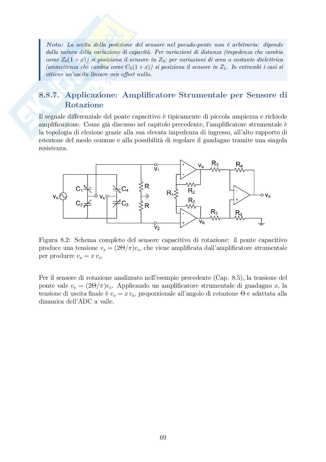Appunti di Sensori: RTD, Ponte di Wheatstone, Strain Gauge, LVDT  Pag. 76
