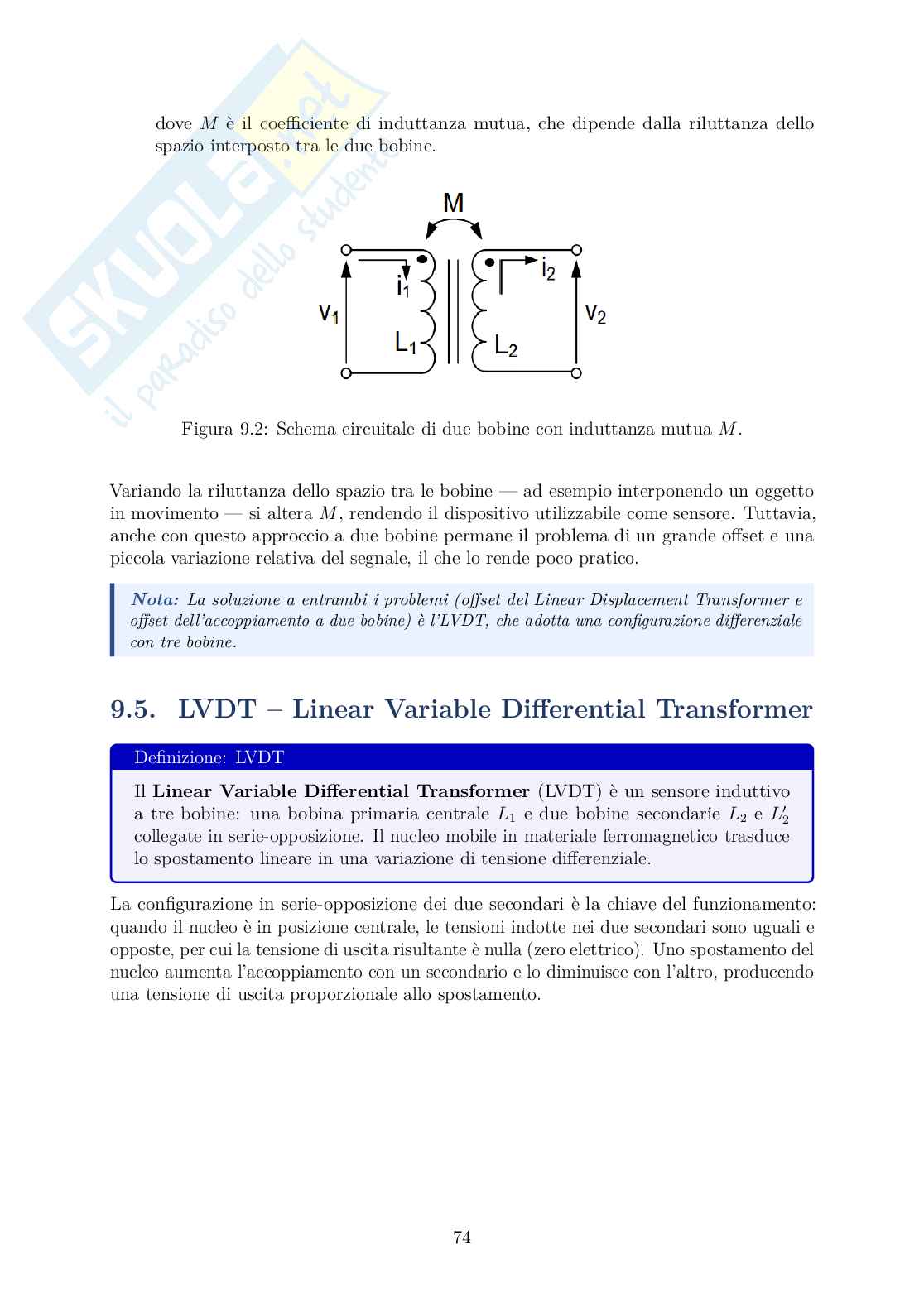Appunti di Sensori: RTD, Ponte di Wheatstone, Strain Gauge, LVDT  Pag. 81