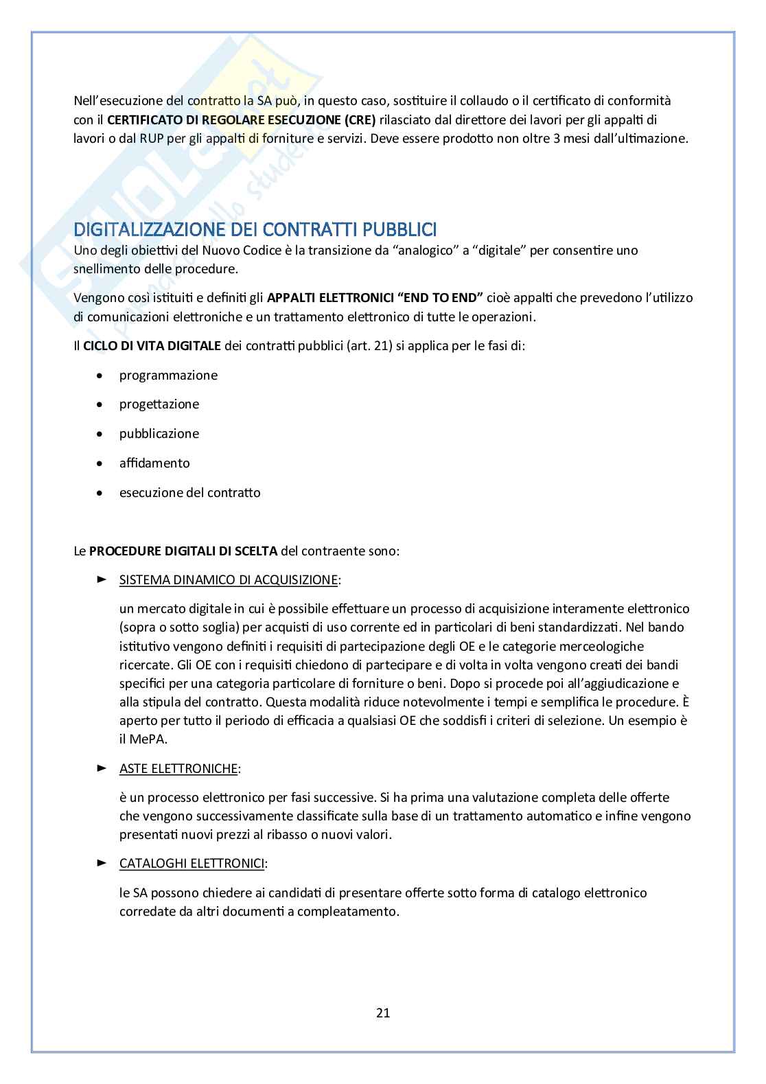 Nuovo Codice dei Contratti Pubblici - D.lgs. 36/2023 - Appunti schematici per Concorsi Pag. 21
