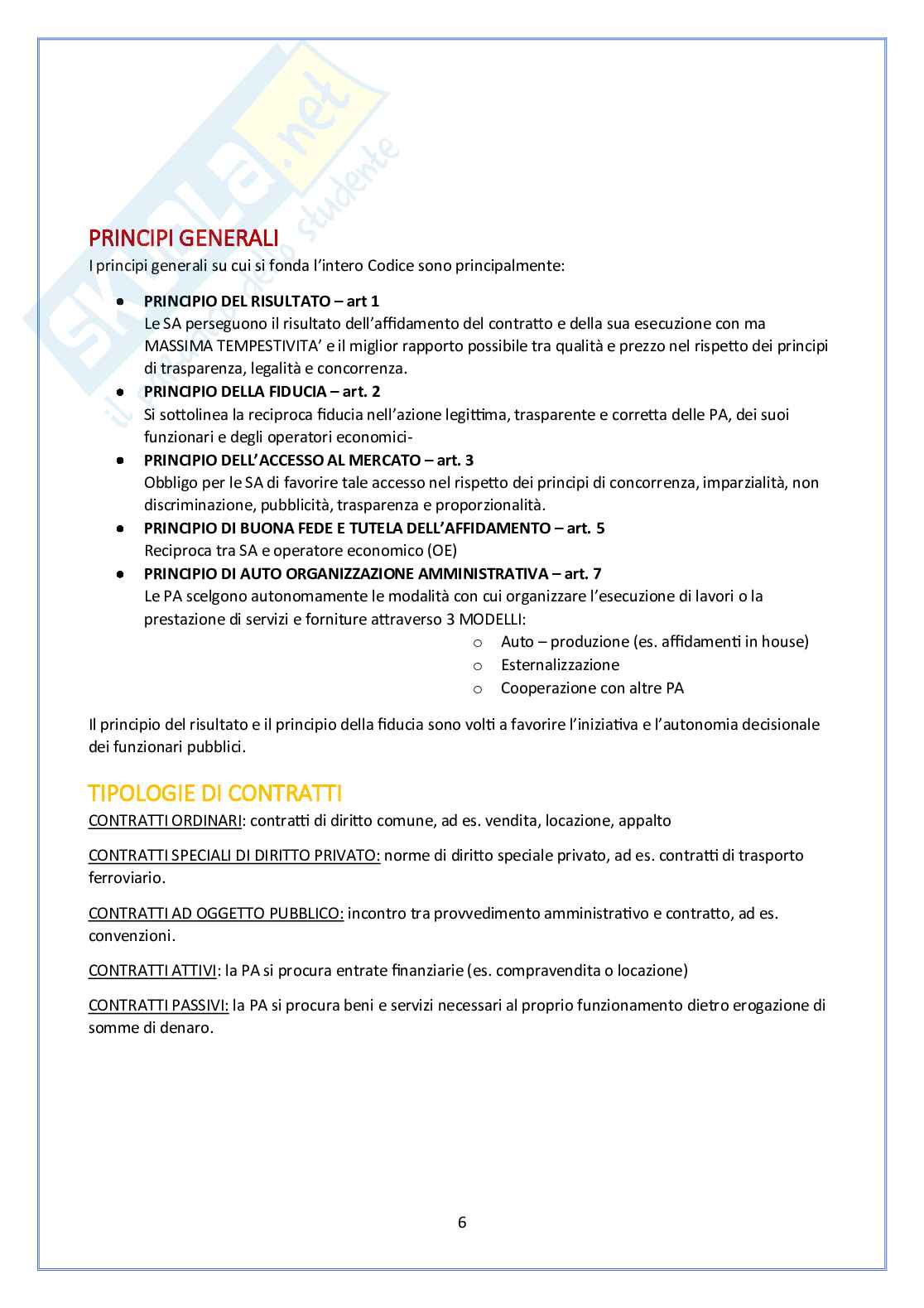 Nuovo Codice dei Contratti Pubblici - D.lgs. 36/2023 - Appunti schematici per Concorsi Pag. 6