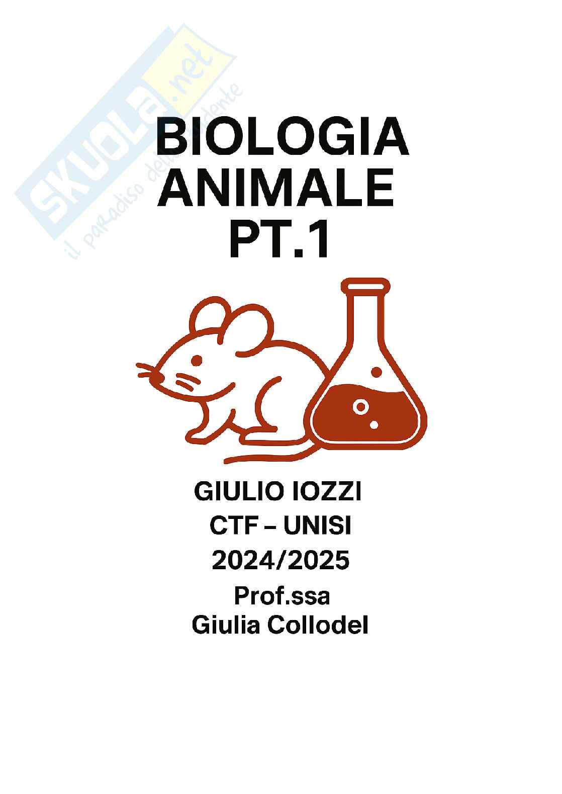 Biologia animale Pag. 1