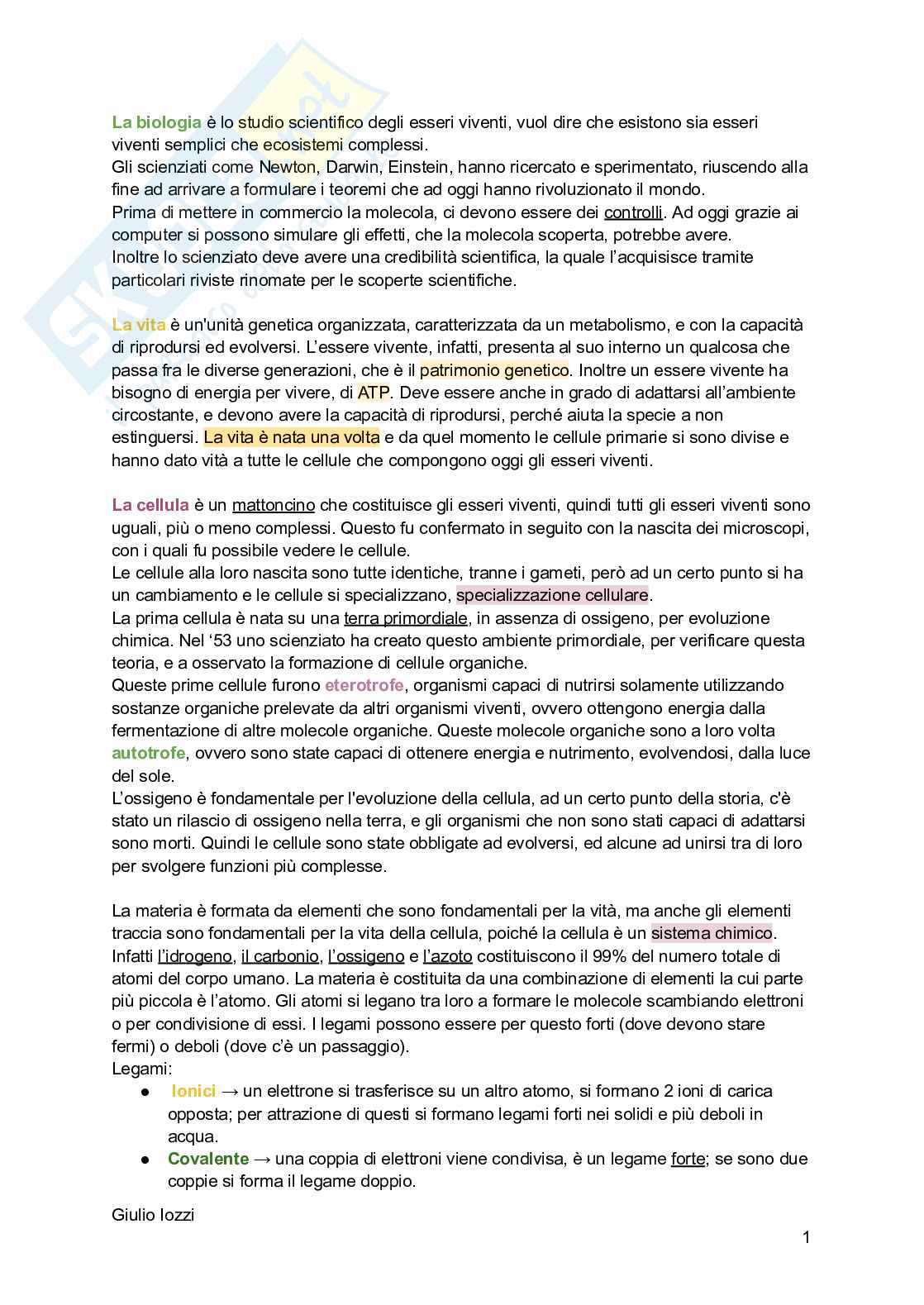 Biologia animale Pag. 2