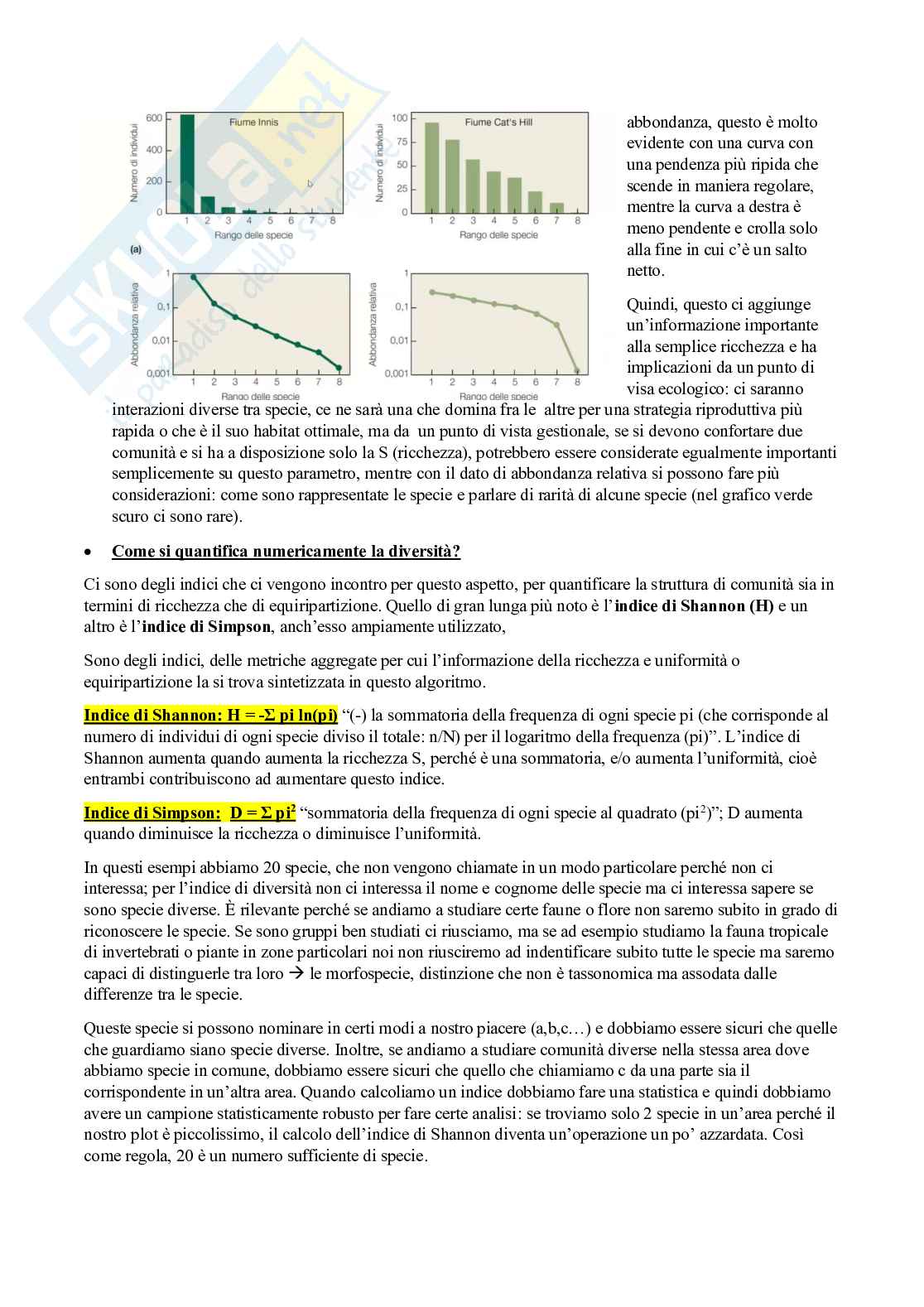  Ecologia con laboratorio - lezione 16  Pag. 2