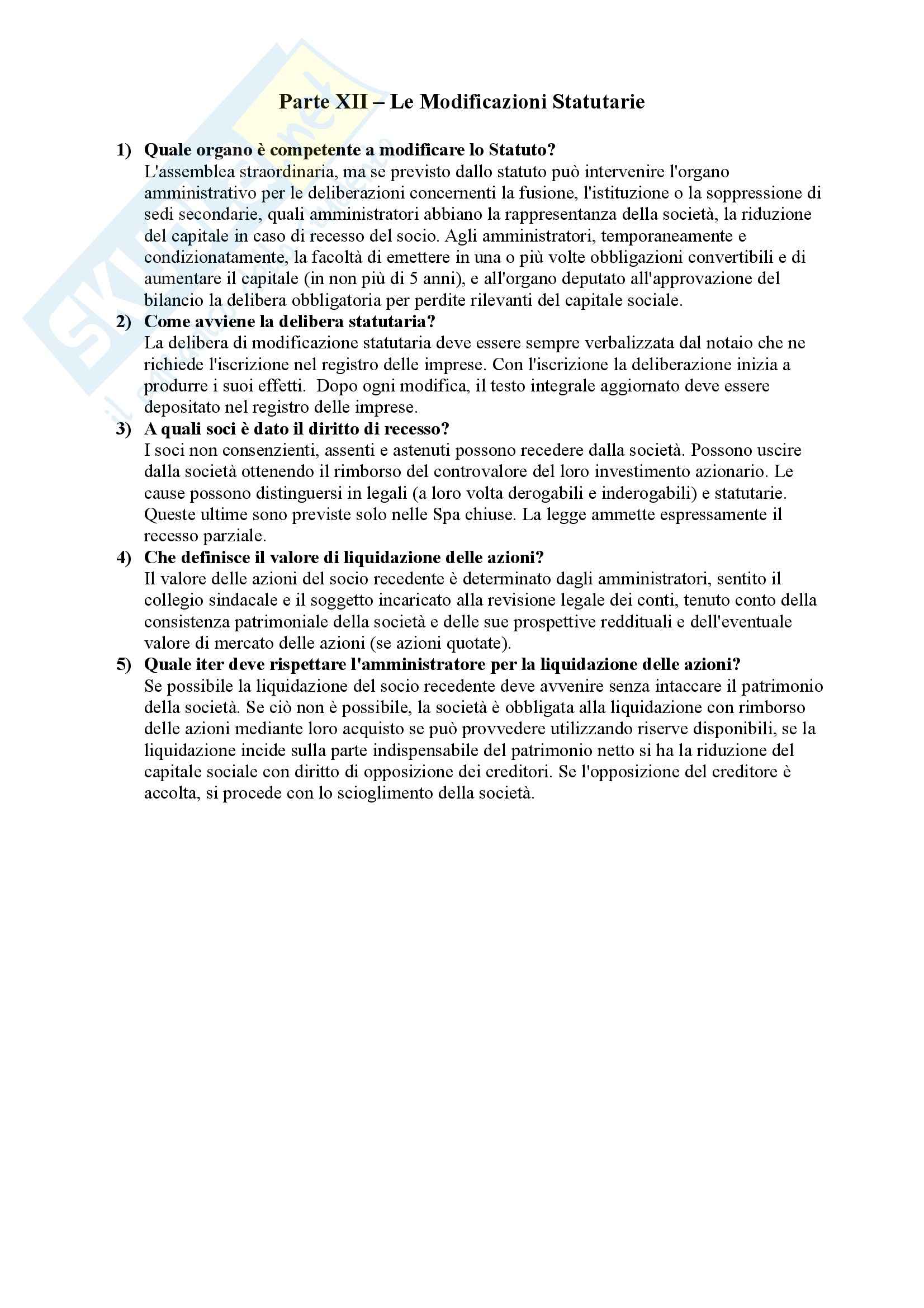 Diritto Commerciale - Domande Pag. 36