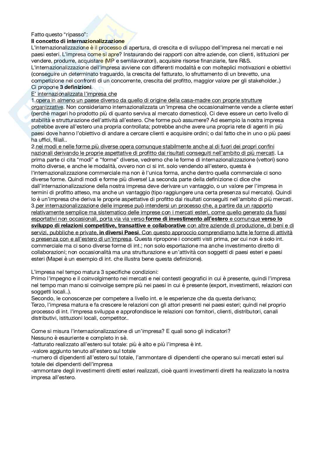 Appunti di economia e gestione delle imprese internazionali Pag. 21