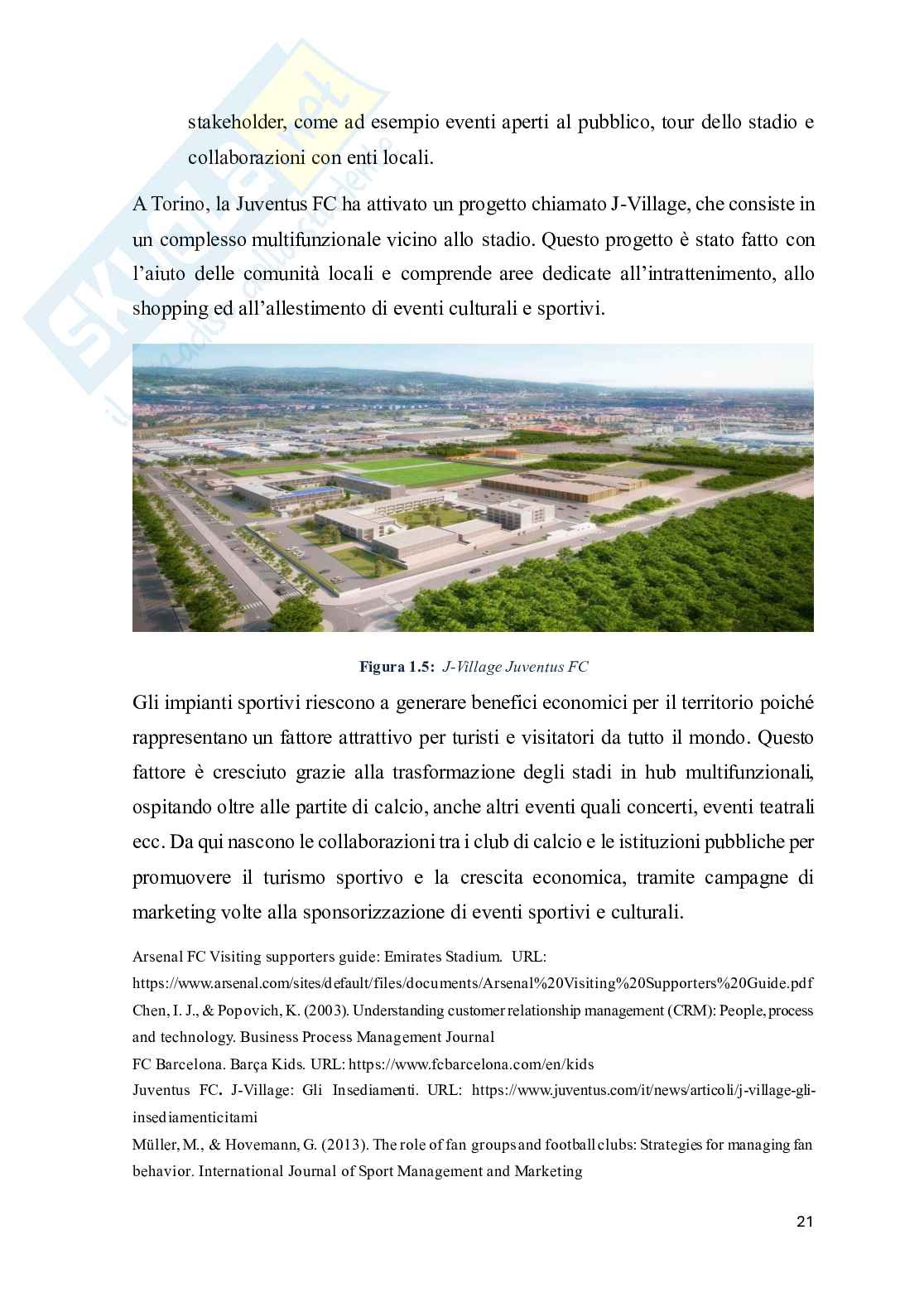 Stakeholder management nel calcio: strategie per il successo economico e sociale delle società sportive Pag. 21