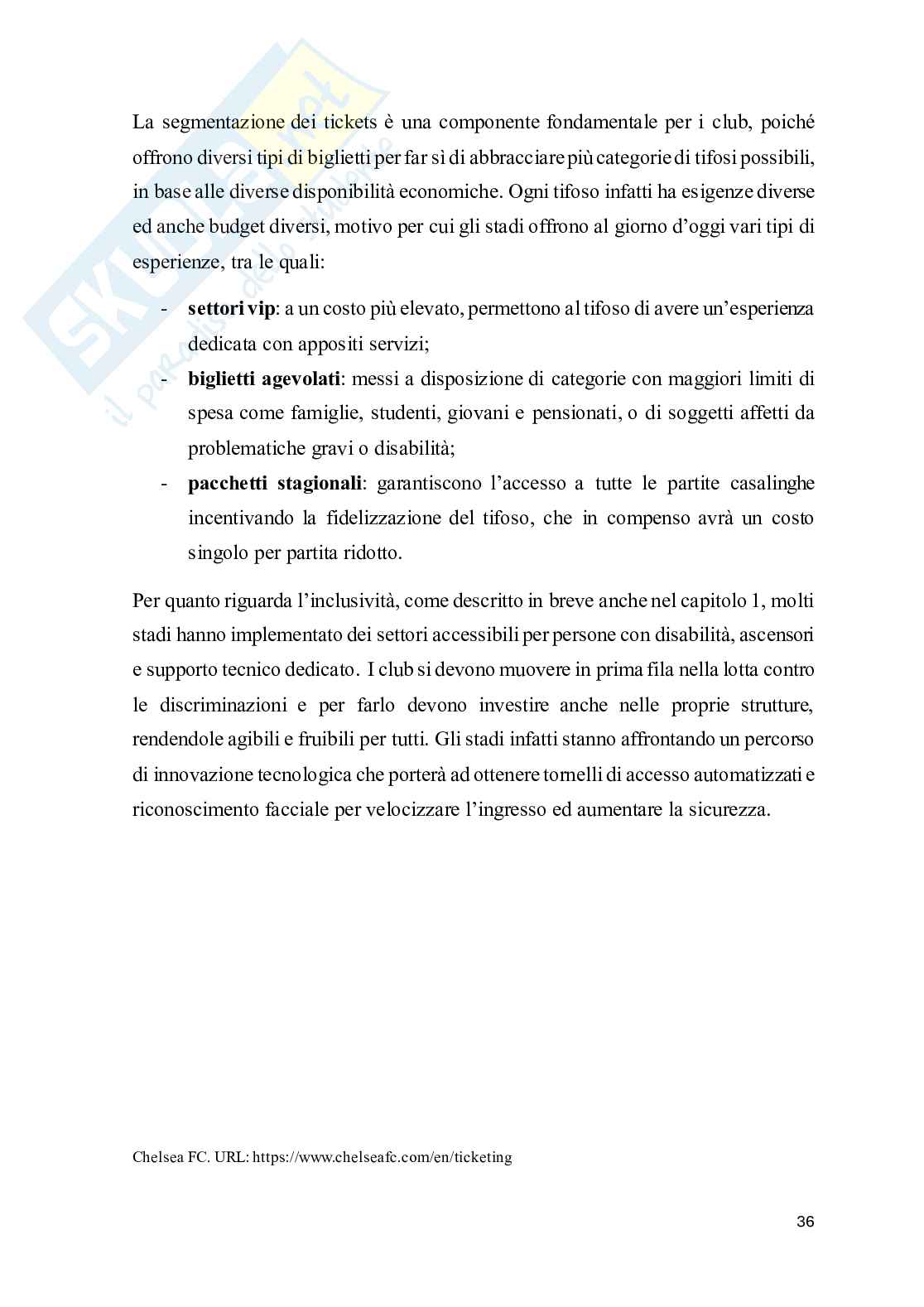 Stakeholder management nel calcio: strategie per il successo economico e sociale delle società sportive Pag. 36