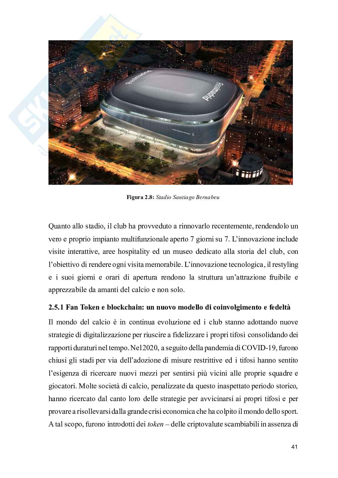 Stakeholder management nel calcio: strategie per il successo economico e sociale delle società sportive Pag. 41
