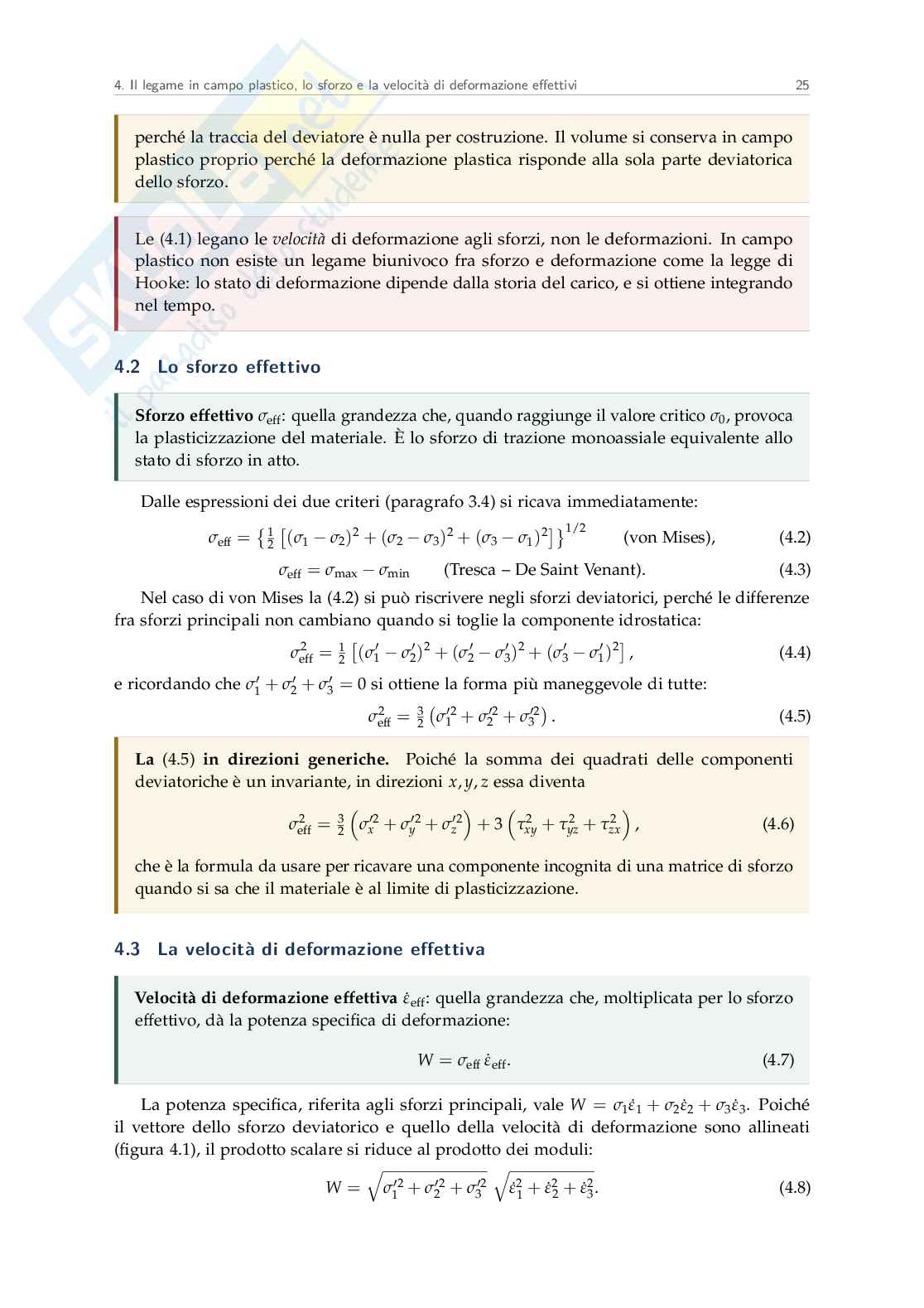 Appunti tecnologie di formatura, modulo plasticità - primo parziale Pag. 26